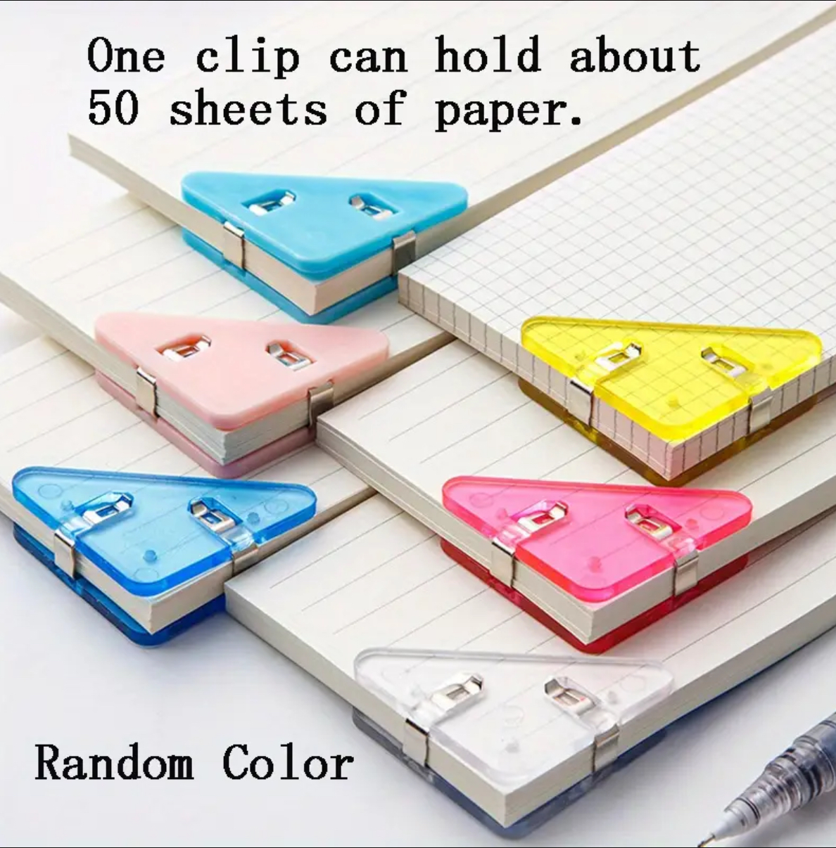 Plastic clip corner bookmarks