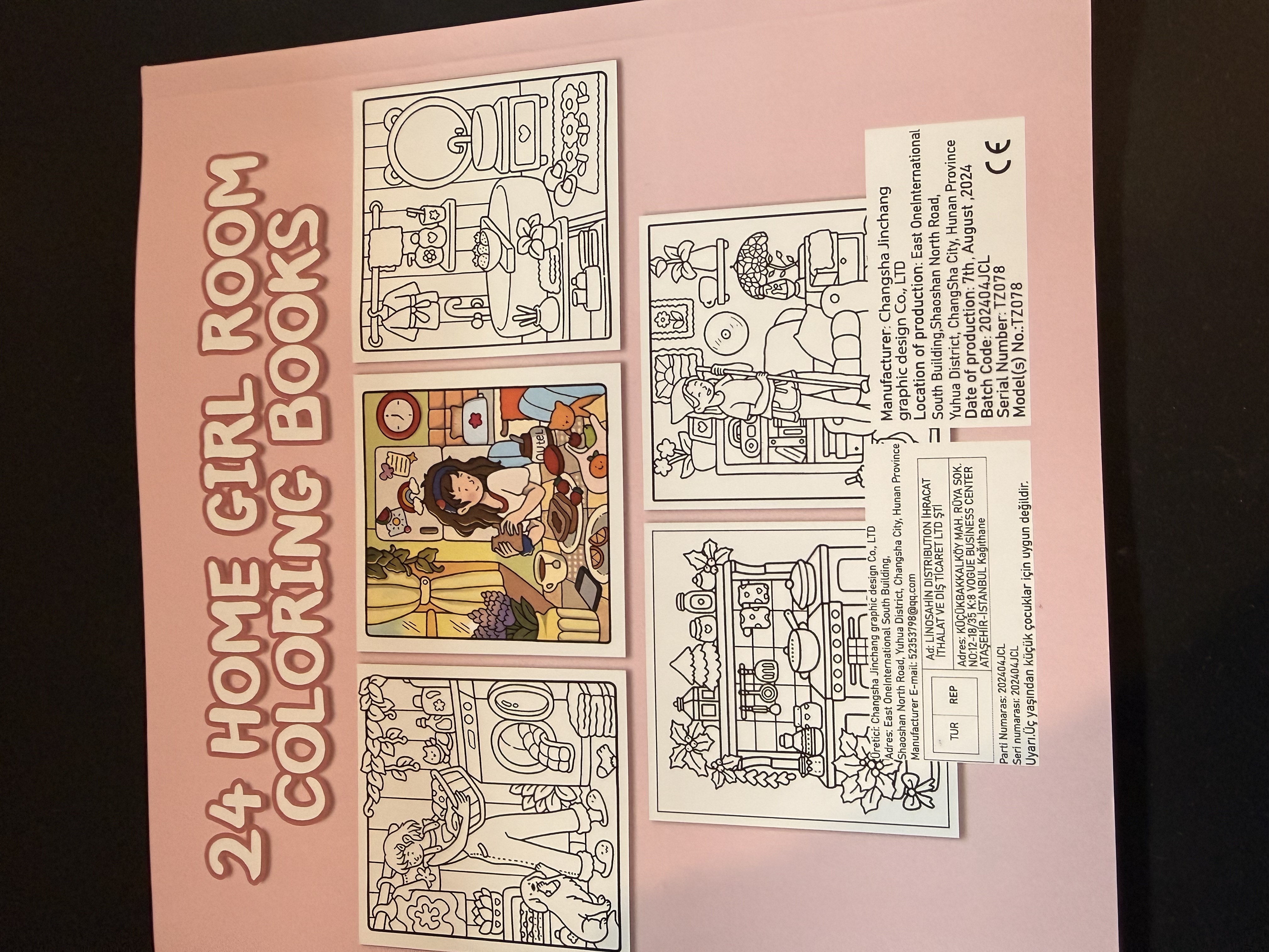 Cozy Girl Homebody Cute Colouring Book