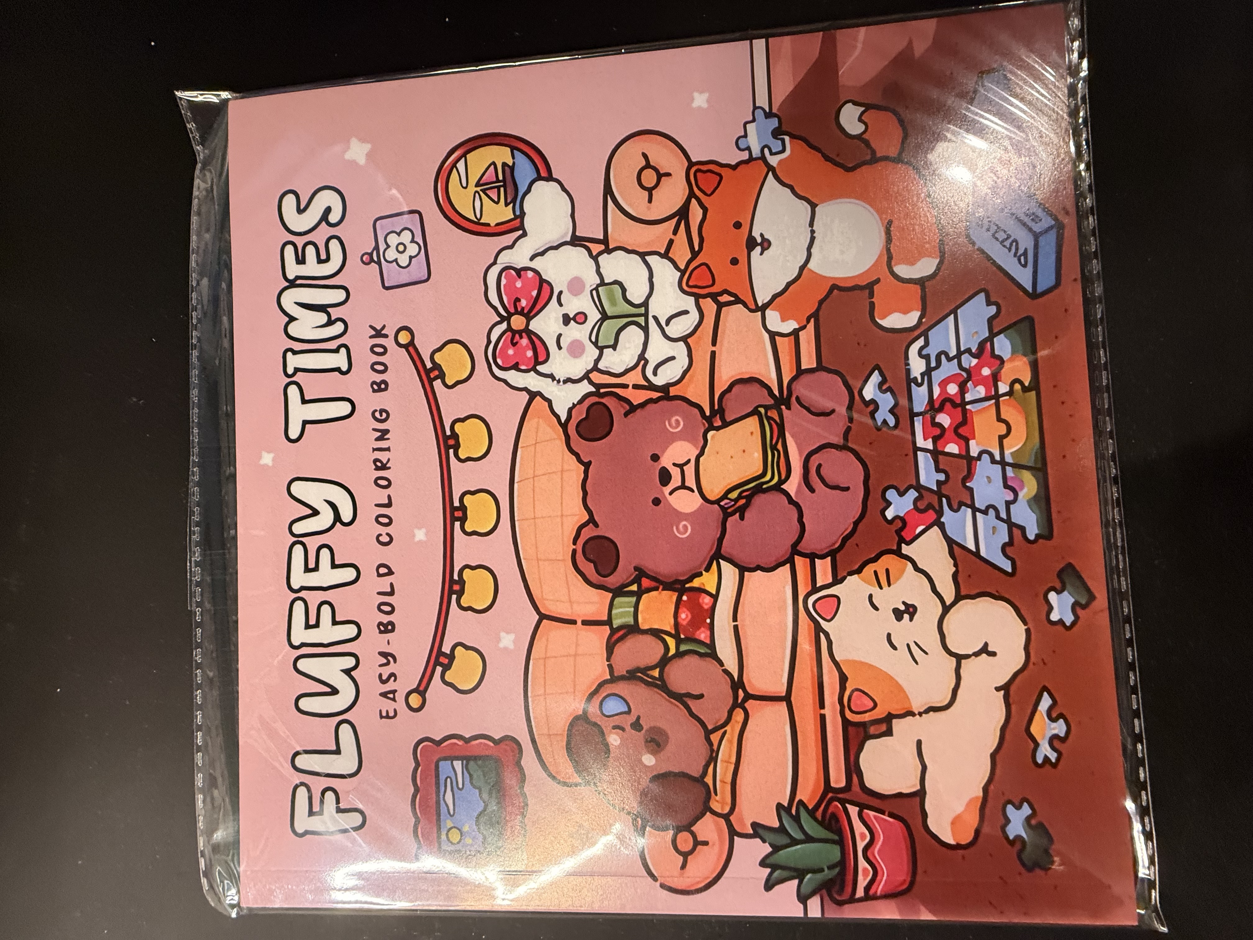 Fluffy Times Easy Bold Colouring Book