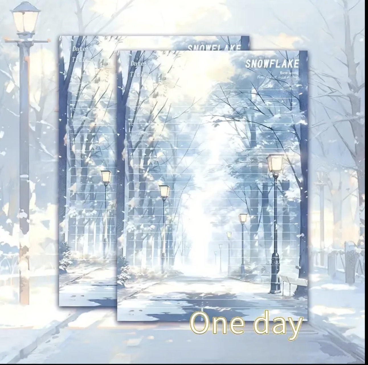 Winter Weather Writing Paper (B5)