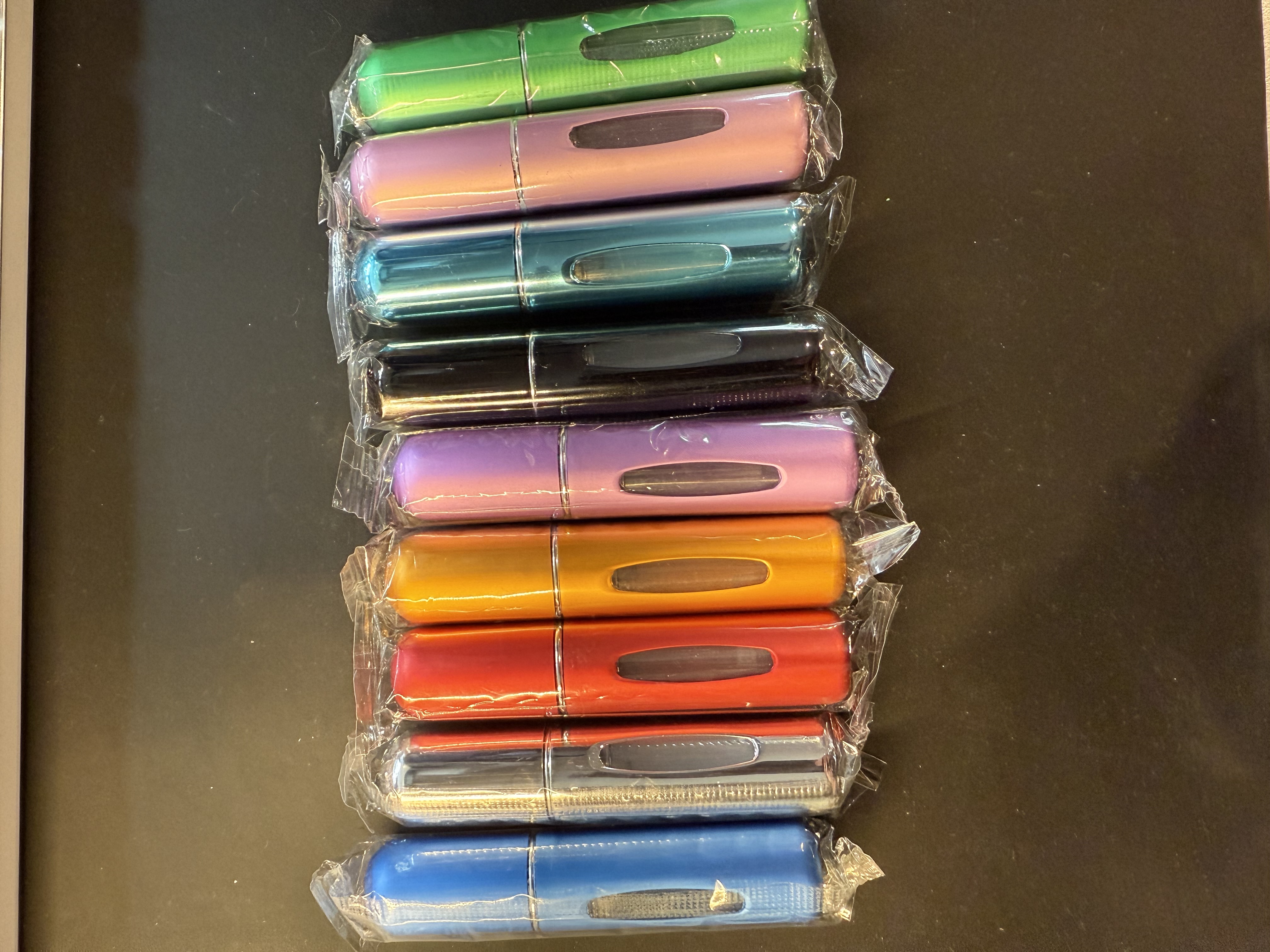 Colored Refillable Perfume Atomizers