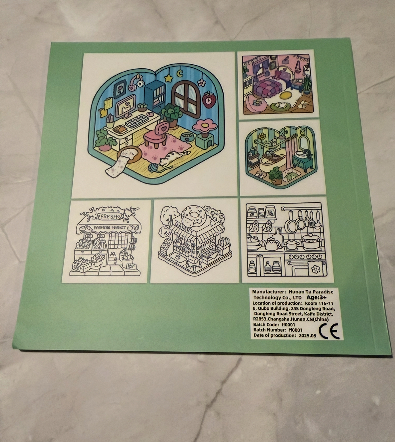 Little & Corner Cute & Cozy Coloring Book