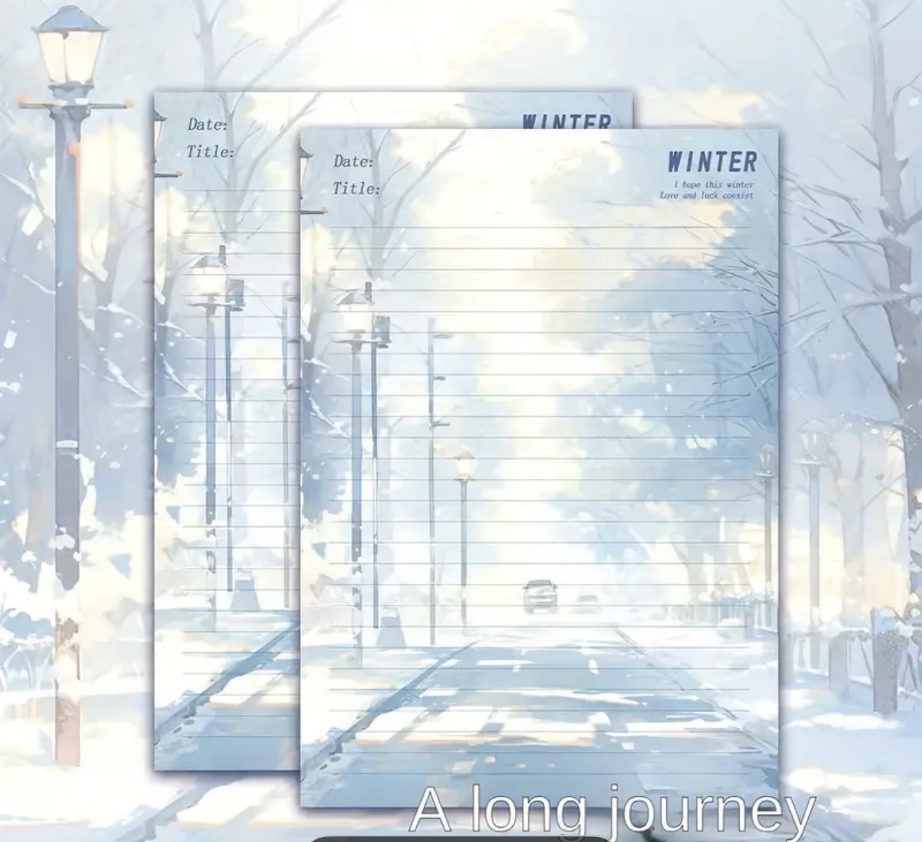 Winter Weather Writing Paper (B5)