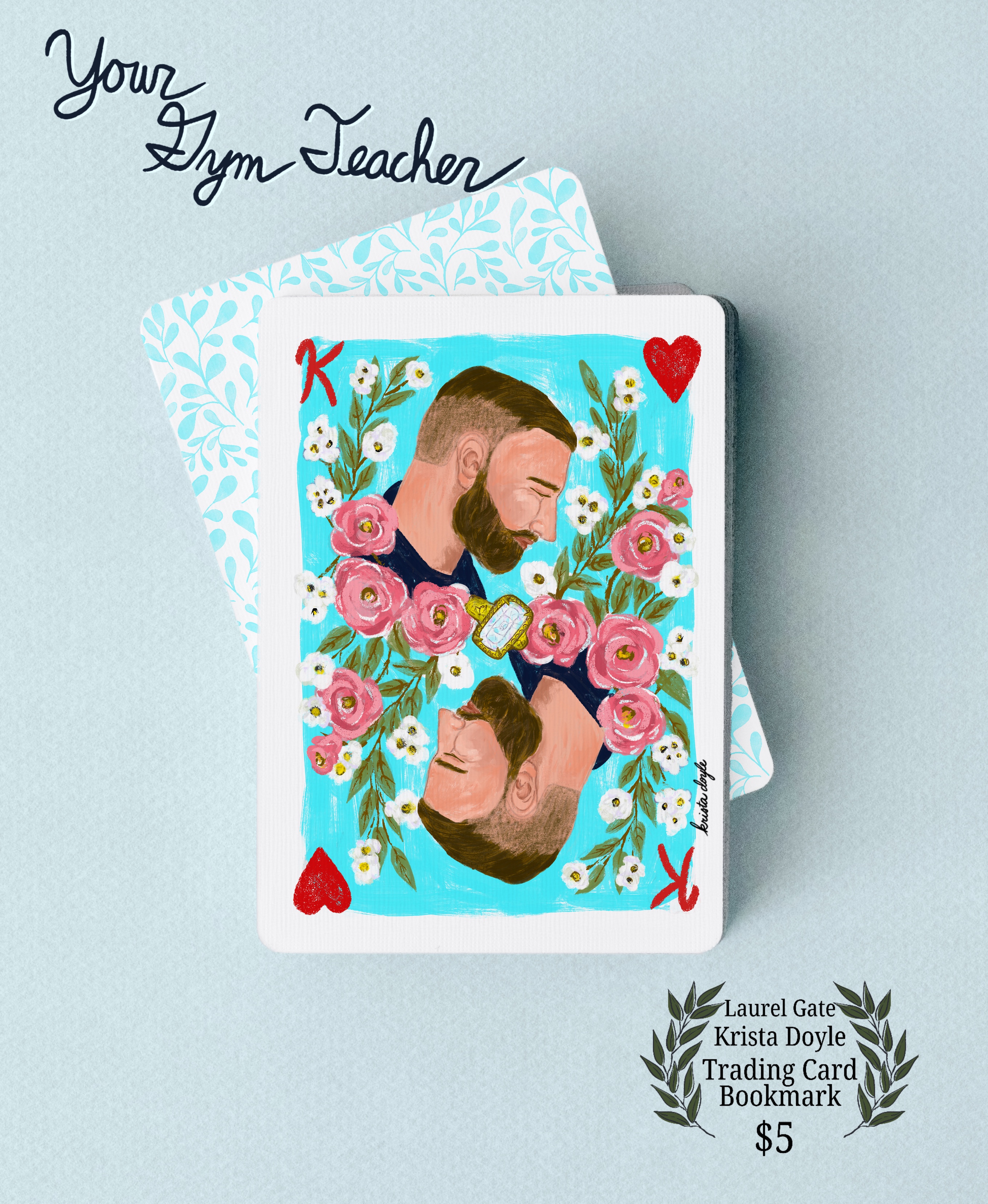 King of Hearts Trading Card Bookmark
