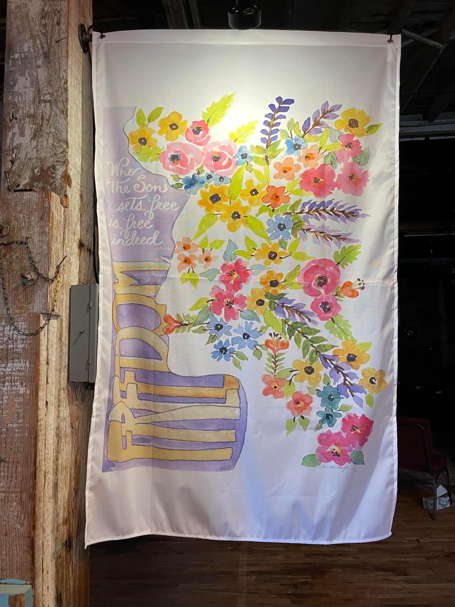 Who the Son Sets Free, Floral Freedom Flag