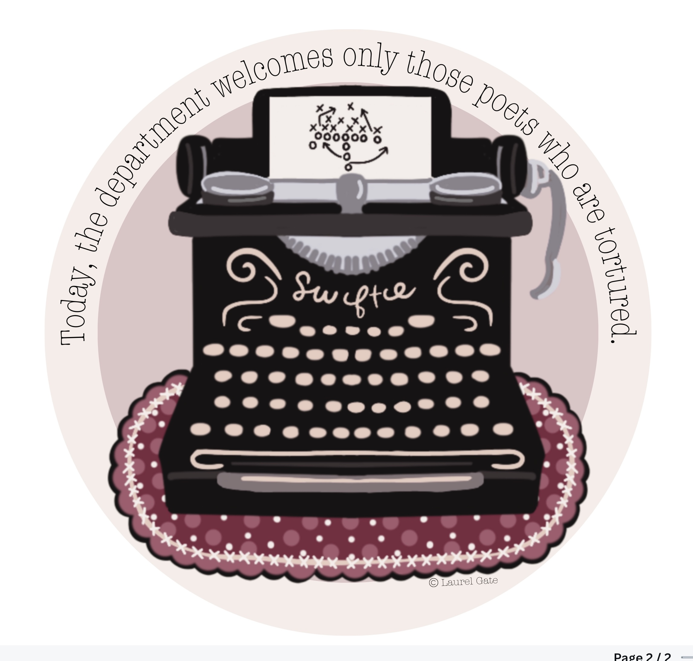 Taylor Swift Vintage Typewriter Sticker