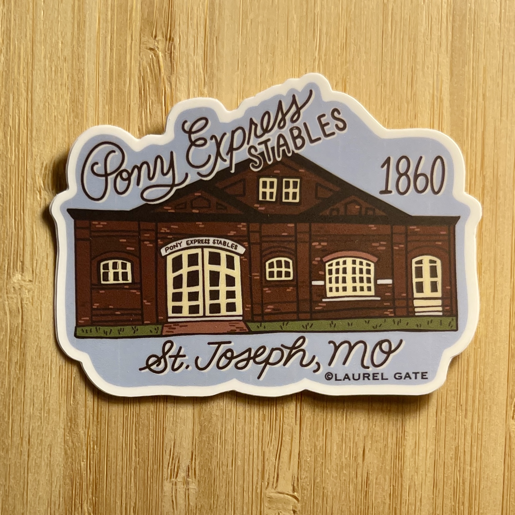 Pony Express 1860 Stables Sticker