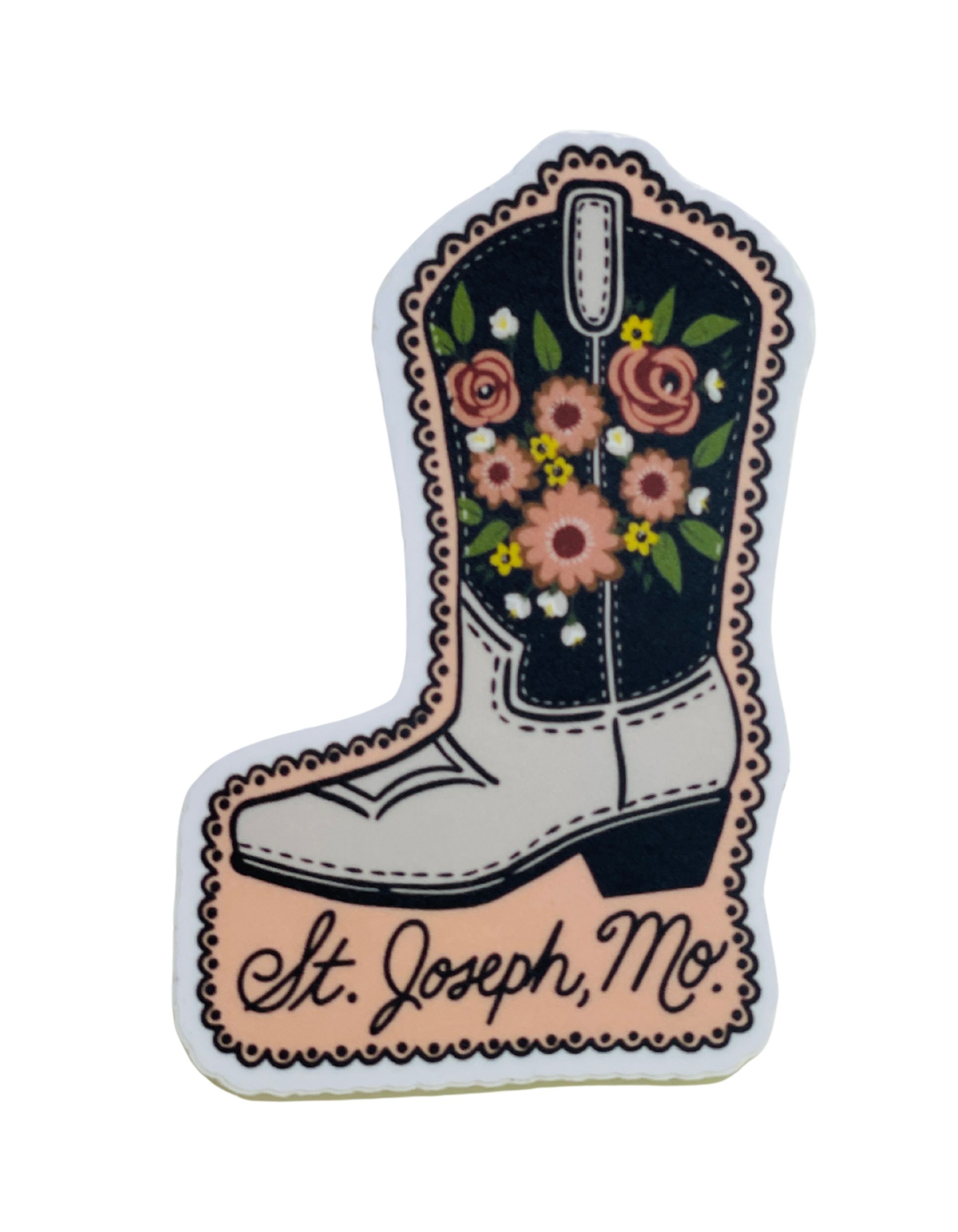 Cowgirl Boot St. Joseph, MO Sticker