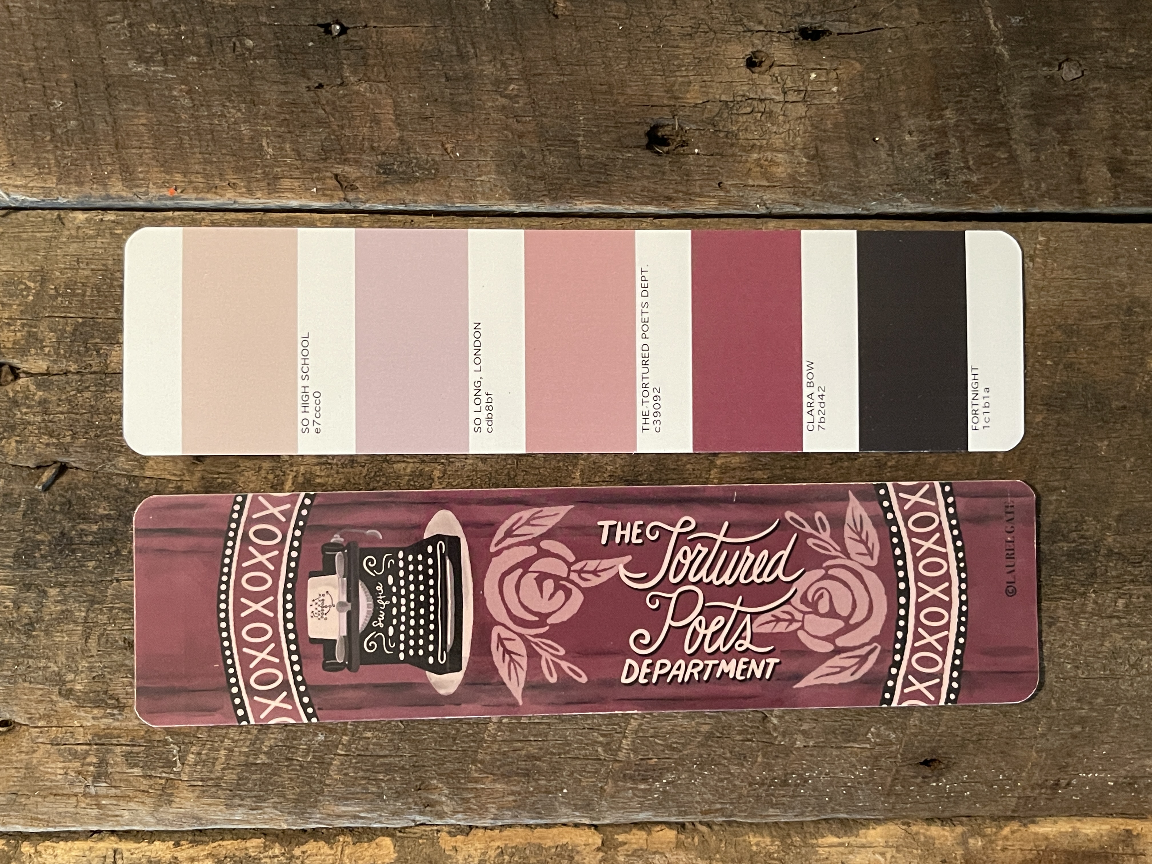 Tortured Poet Society Taylor Swift Bookmark