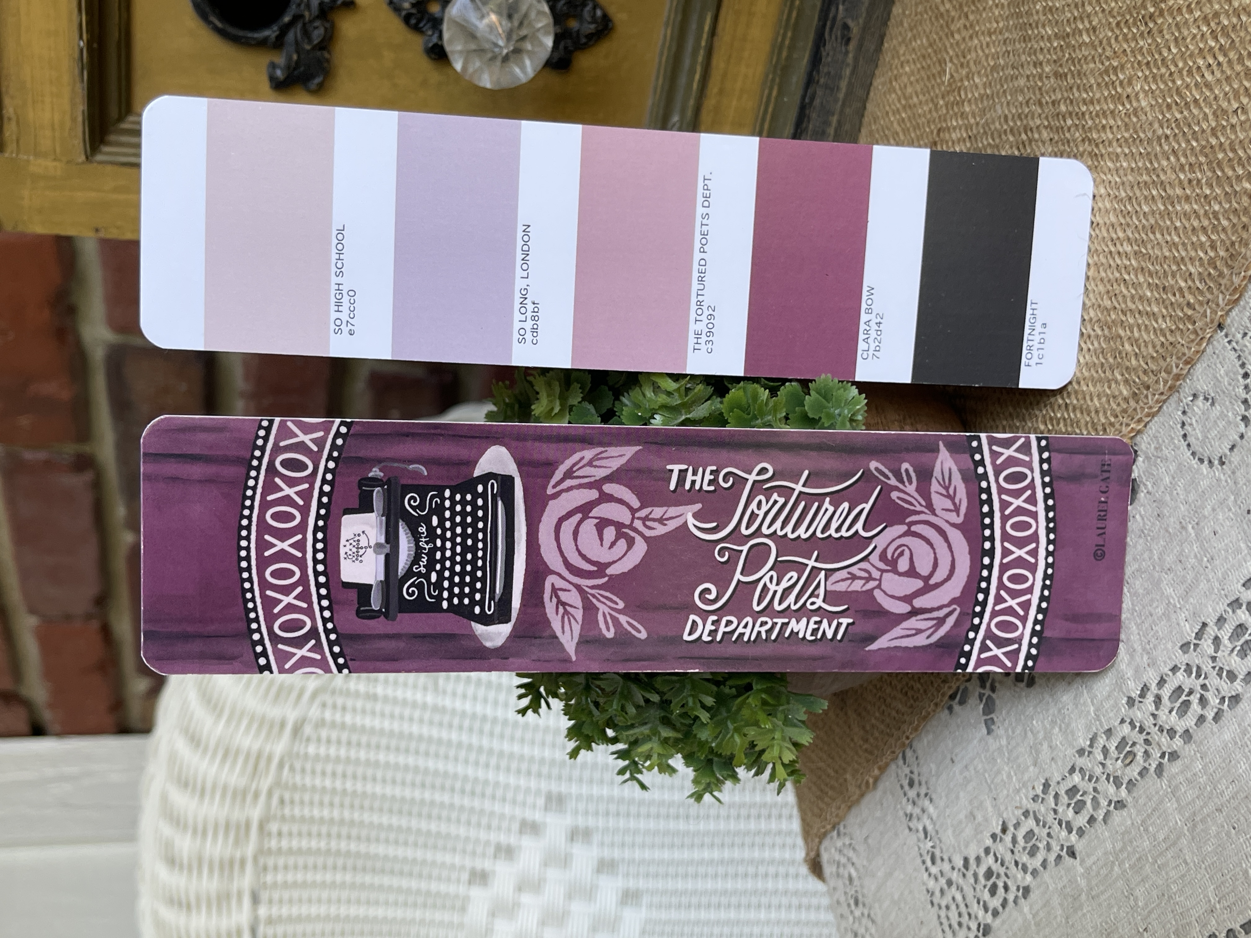 Tortured Poet Society Taylor Swift Bookmark