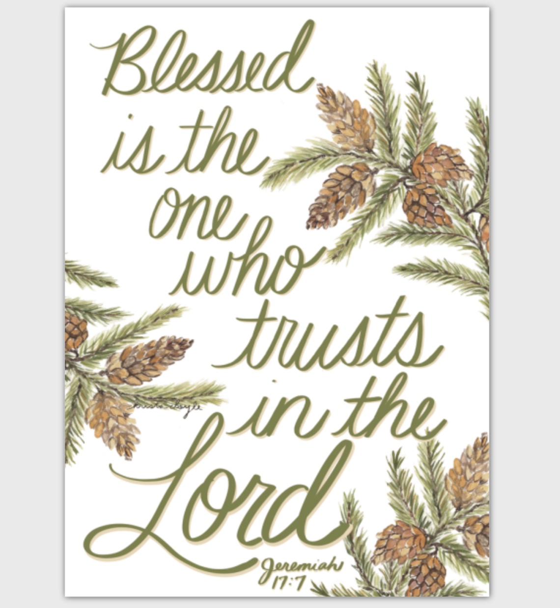 Blessed is the One Greeting Card