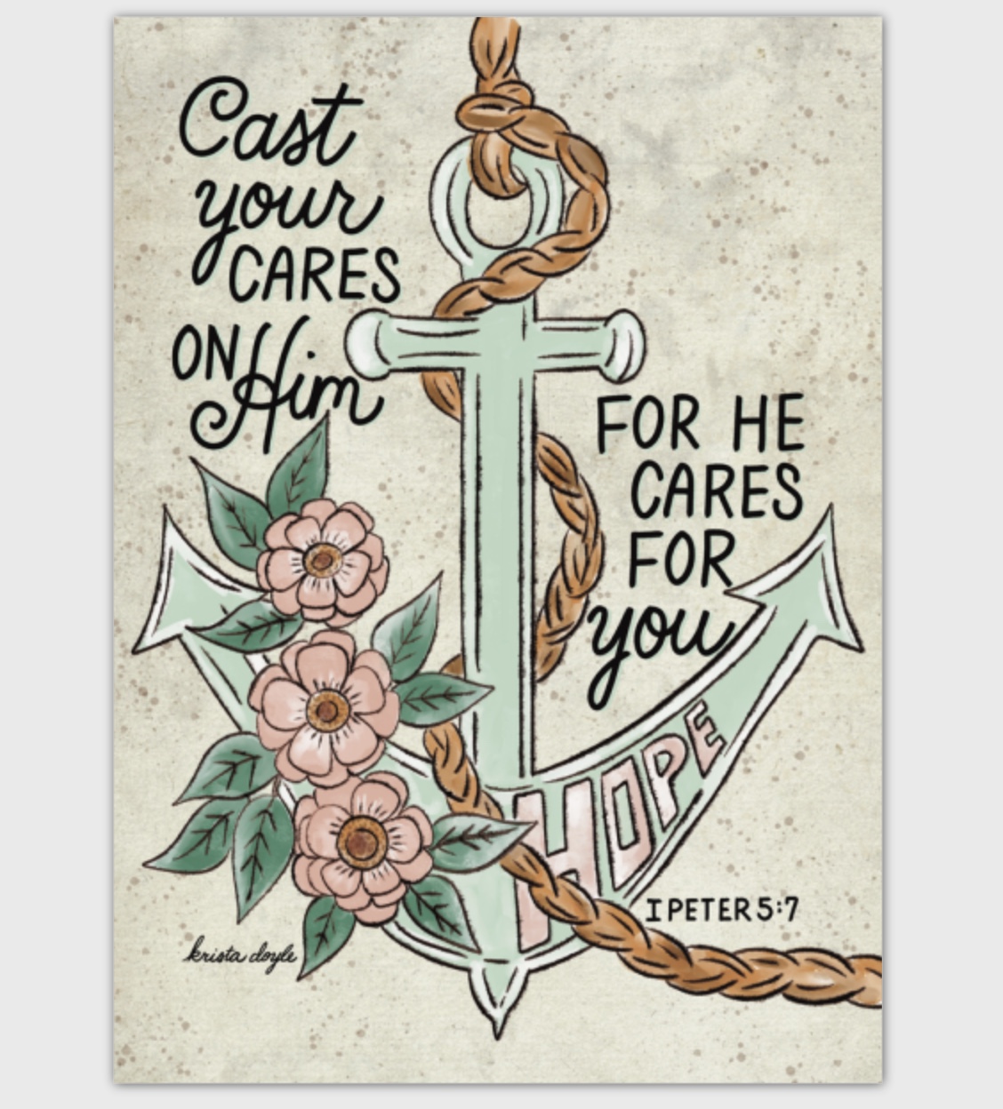 Inspirational Anchor Greeting Card