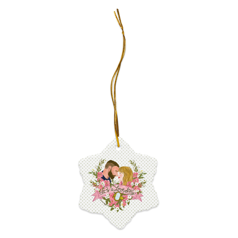 TNT Love Story Ornament | Taylor Swift & Travis Kelce Inspired Christmas Decoration (Circle, Star, Snowflake)