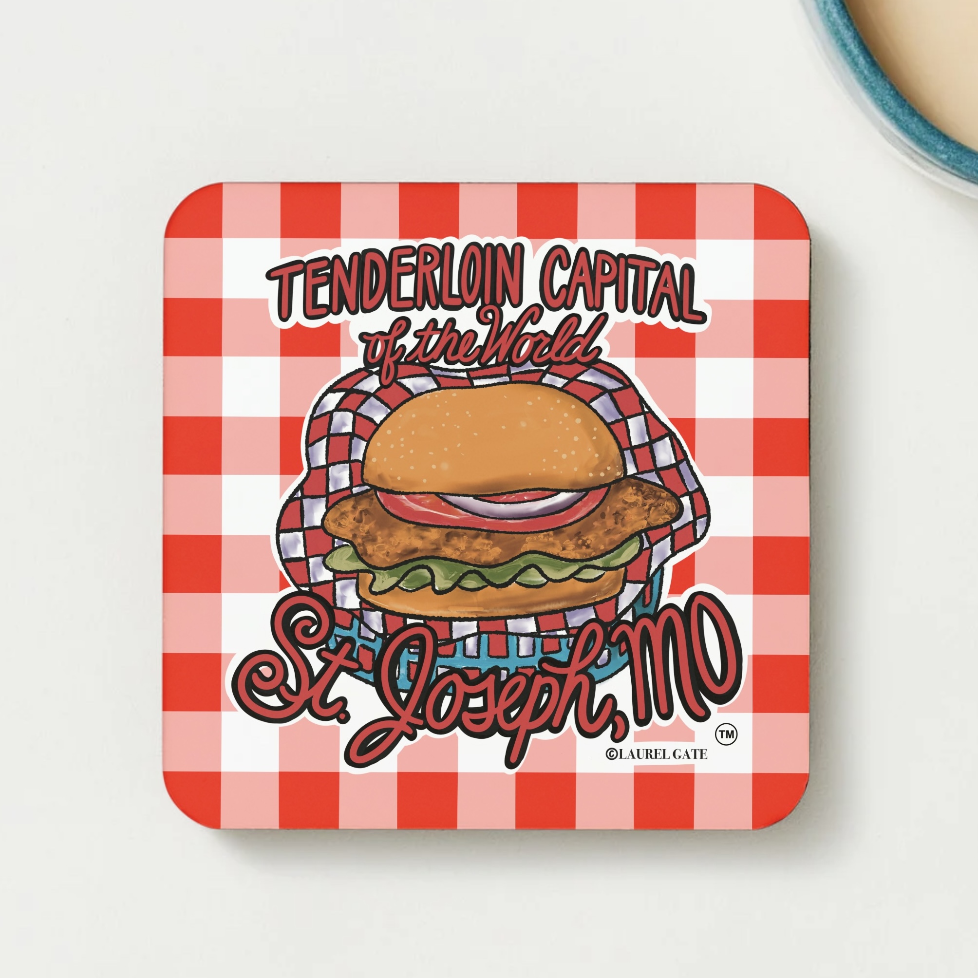 Tenderloin Capital of the World, St. Joseph, MO Coaster 