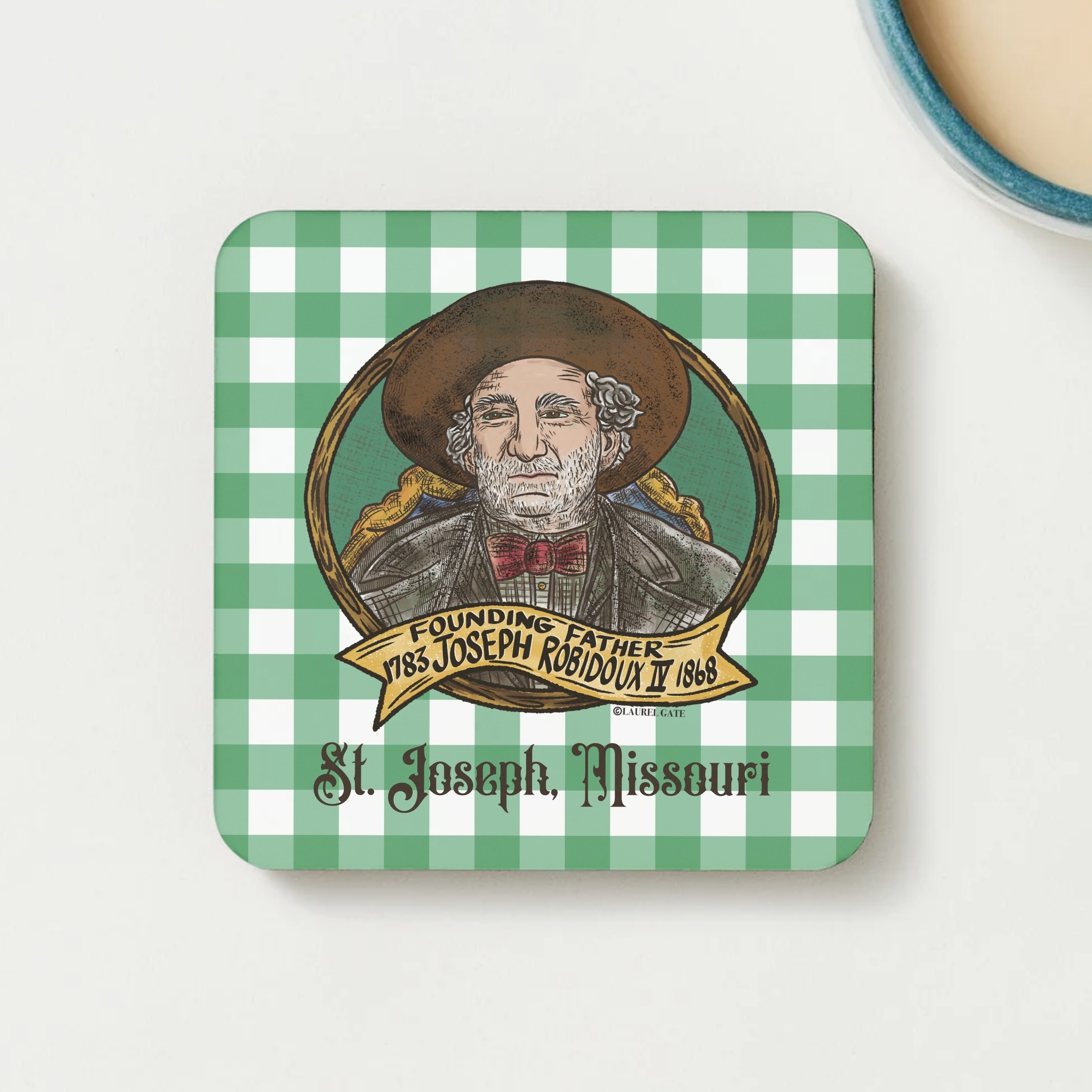 St. Joseph, Missouri Founding Father Coaster