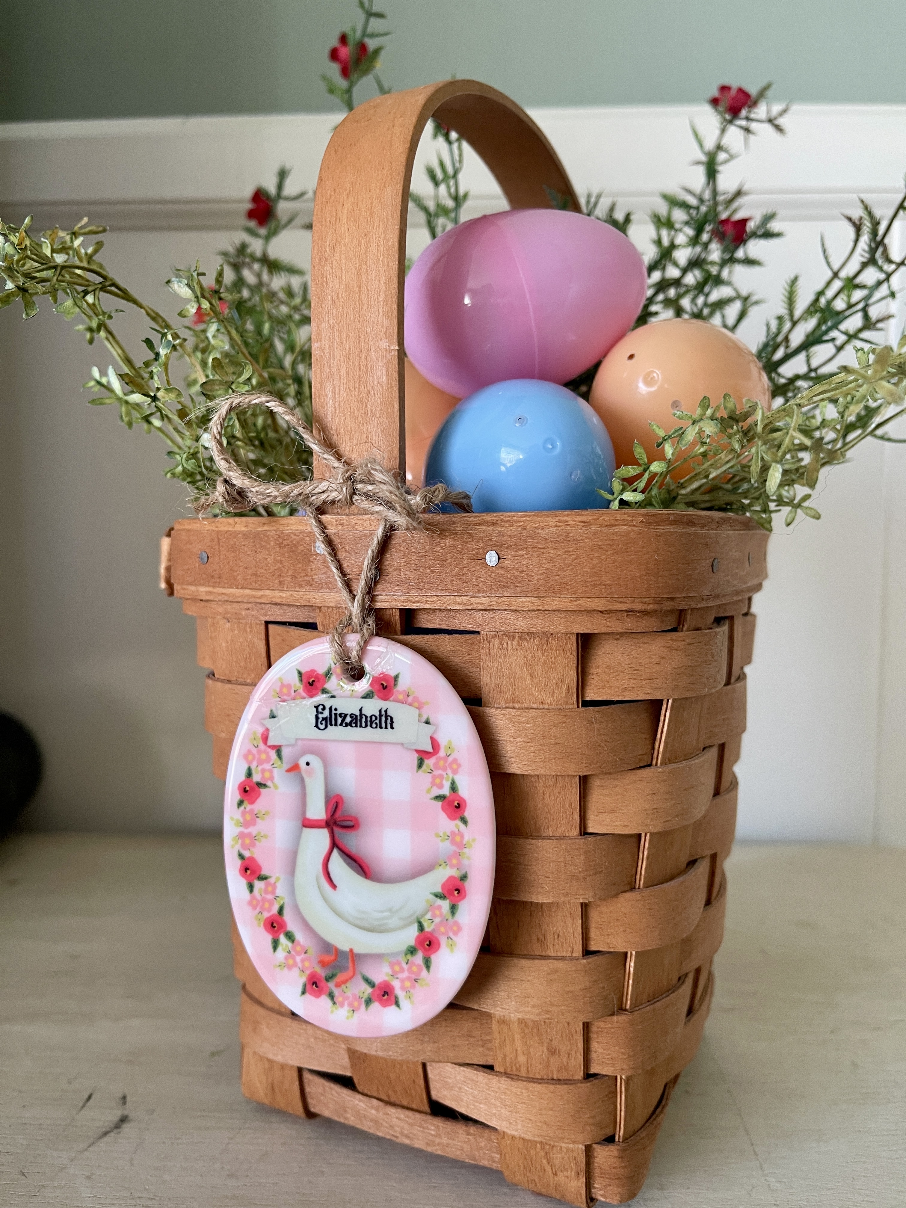 🕊️ Personalized Goose Ceramic Ornament 