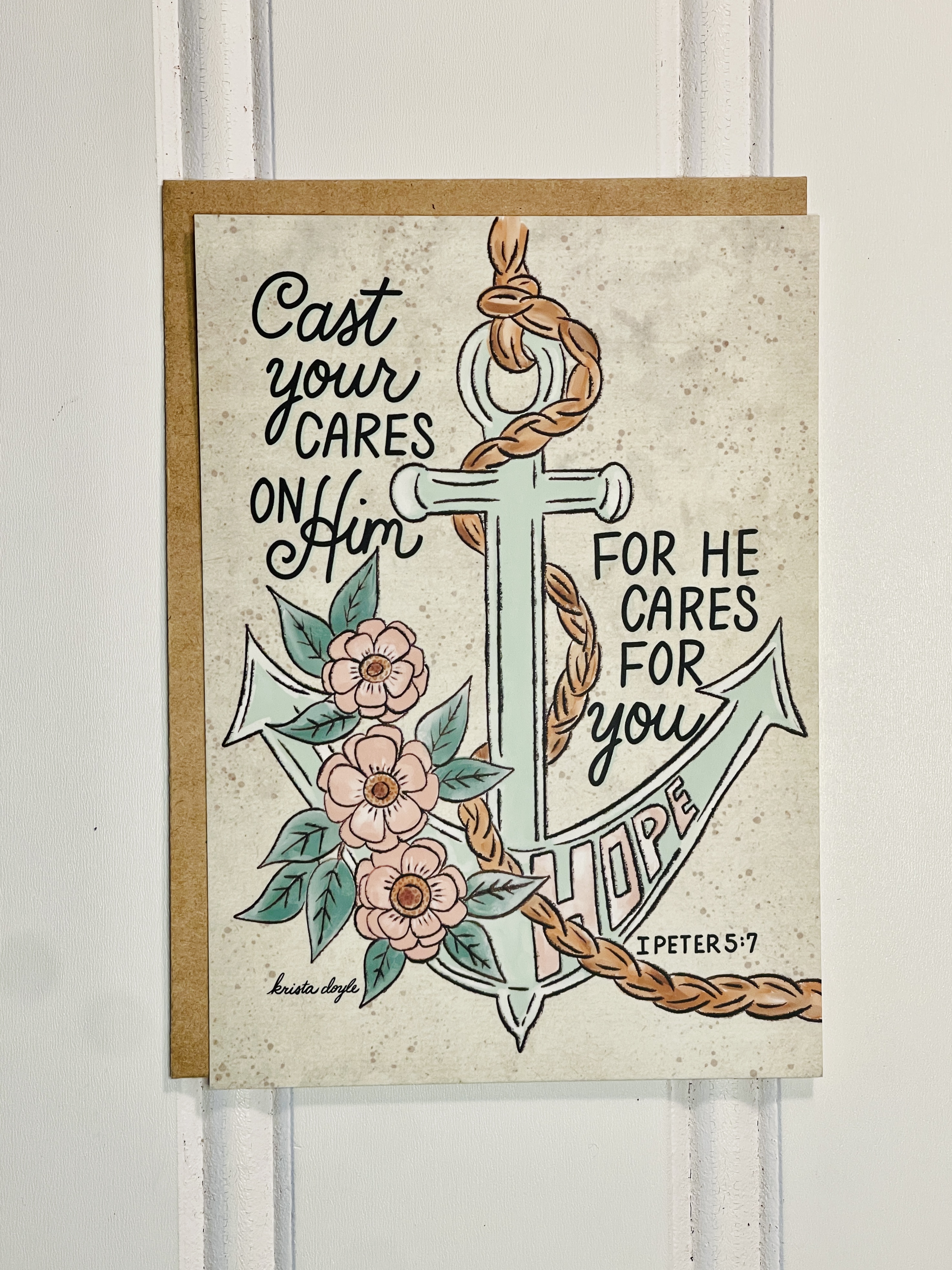 Inspirational Anchor Greeting Card