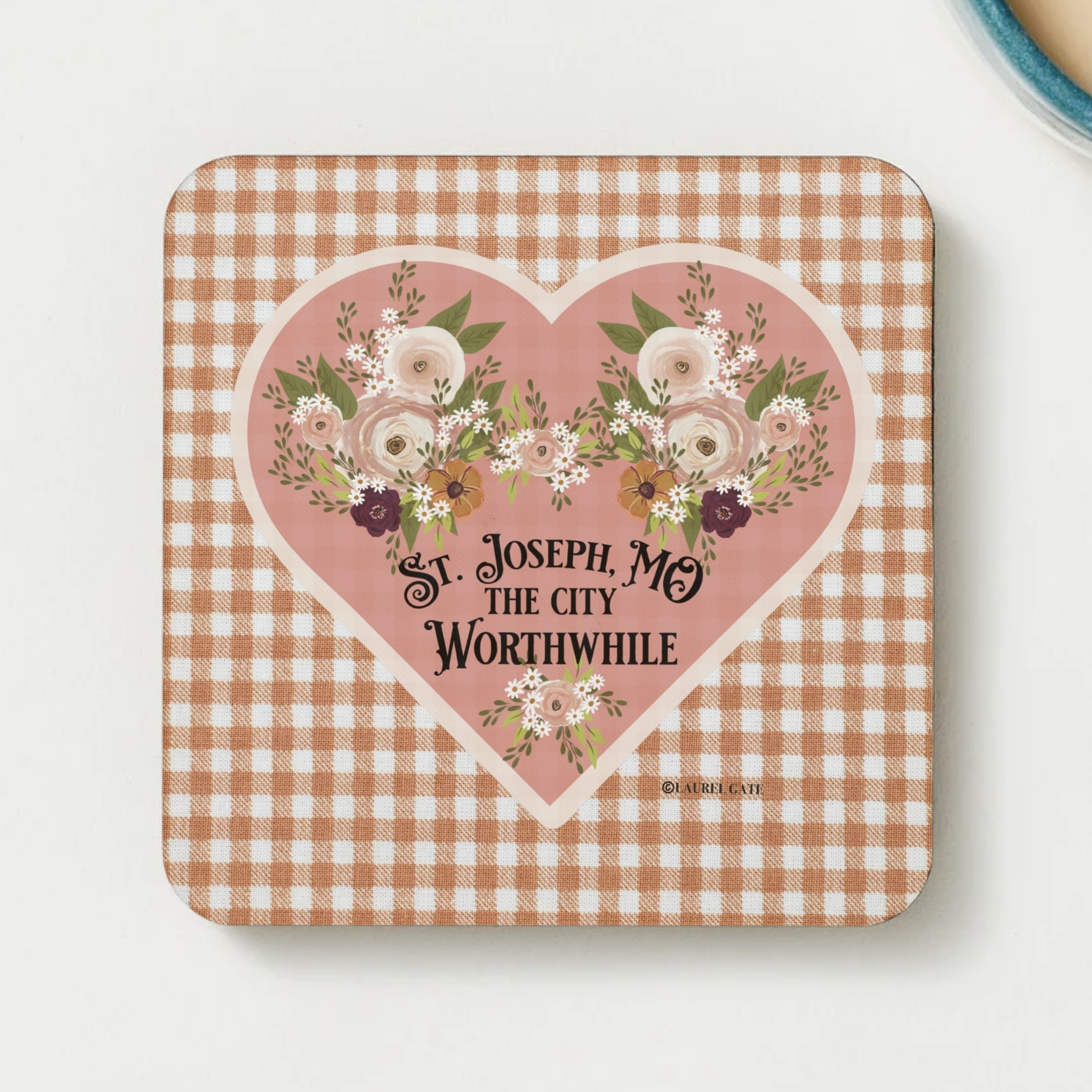 St. Joseph, MO Floral City Worthwhile Coaster