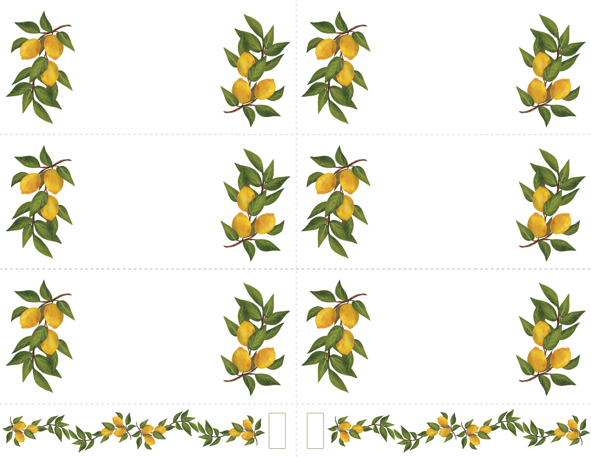 Lemon Recipe Card Party Invitation & Printable Extras 