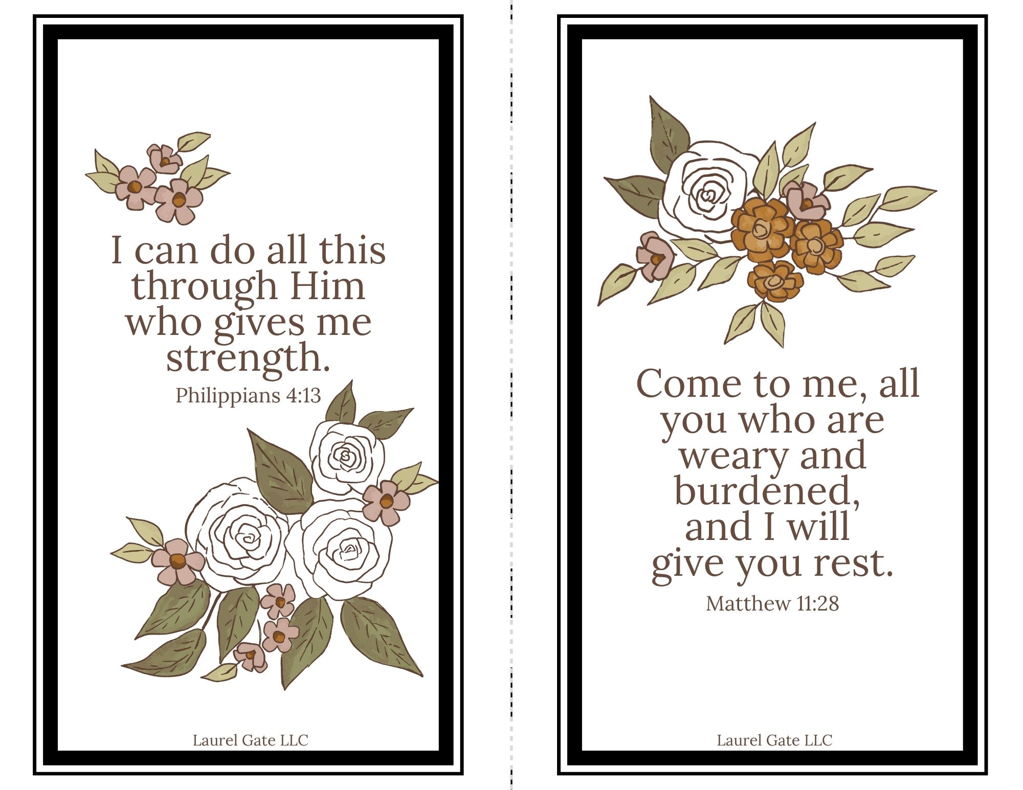 Scripture Encouragement Cards for the Weary Hearted 