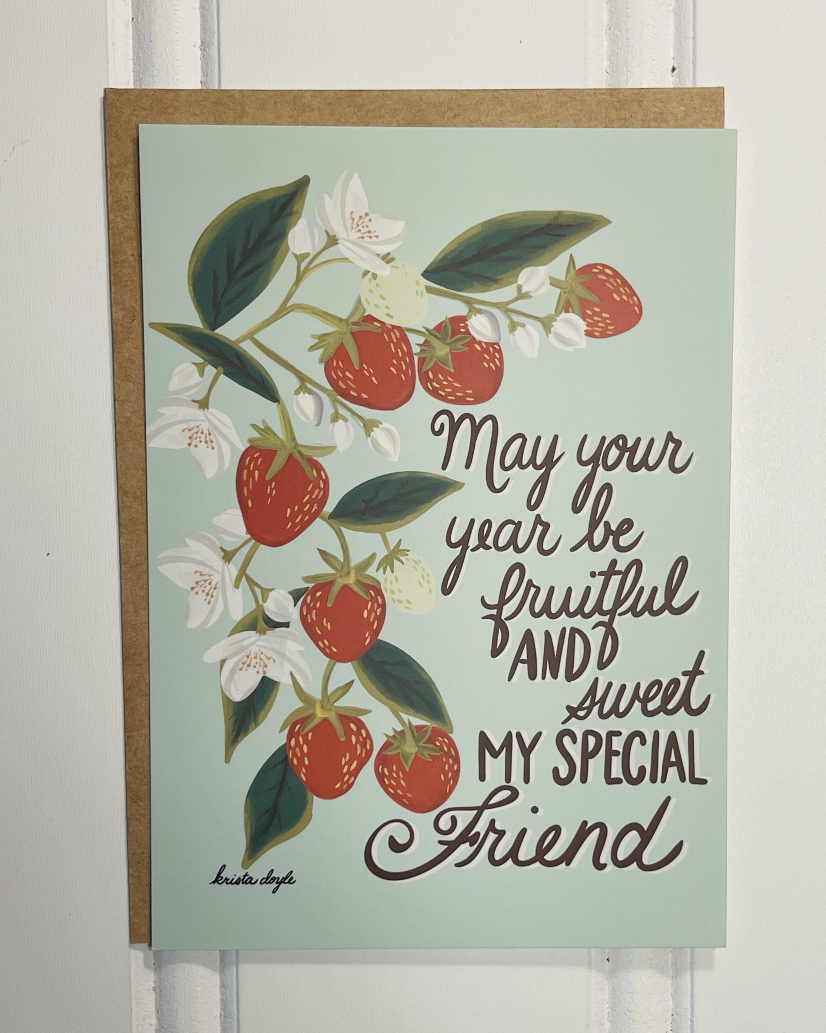 May Your Year Birthday Strawberry Greeting Card