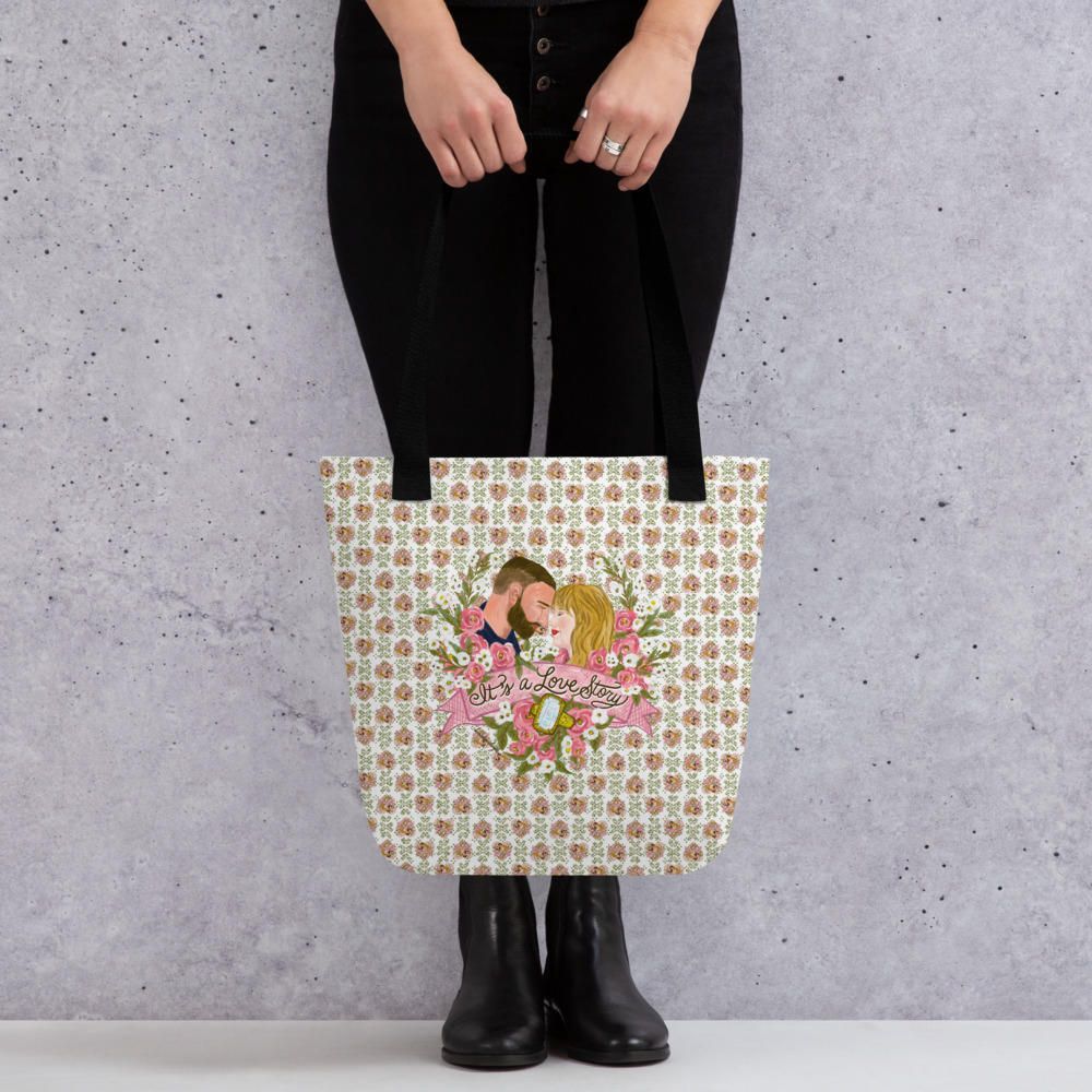TNT Love Story Canvas Tote Bag 