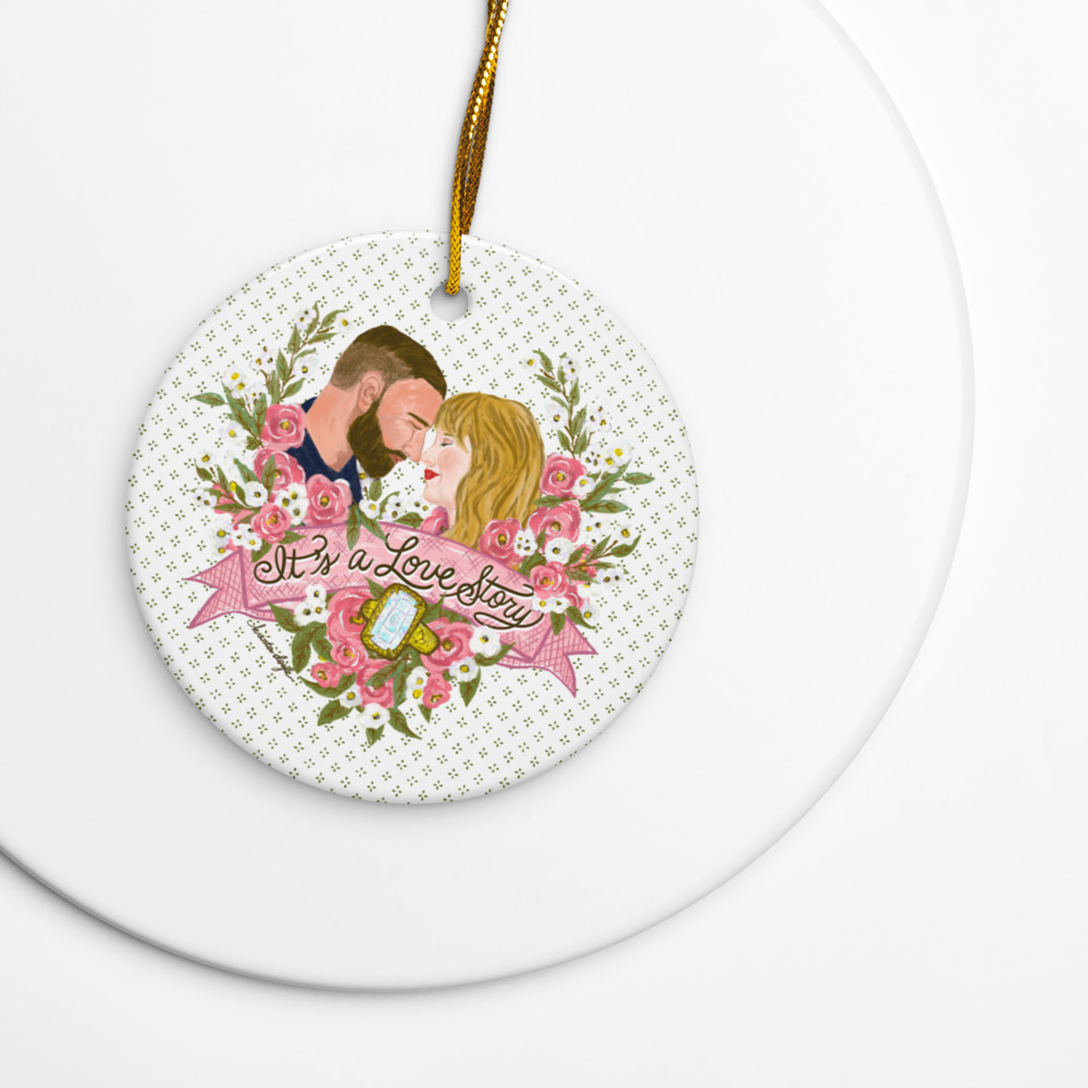 TNT Love Story Ornament | Taylor Swift & Travis Kelce Inspired Christmas Decoration (Circle, Star, Snowflake)