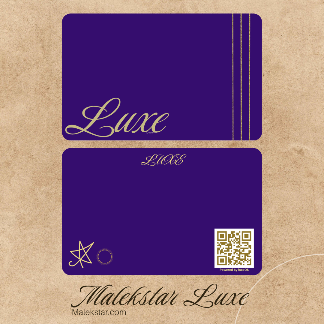  Malekstar Luxe™ – Premium Smart NFC Card