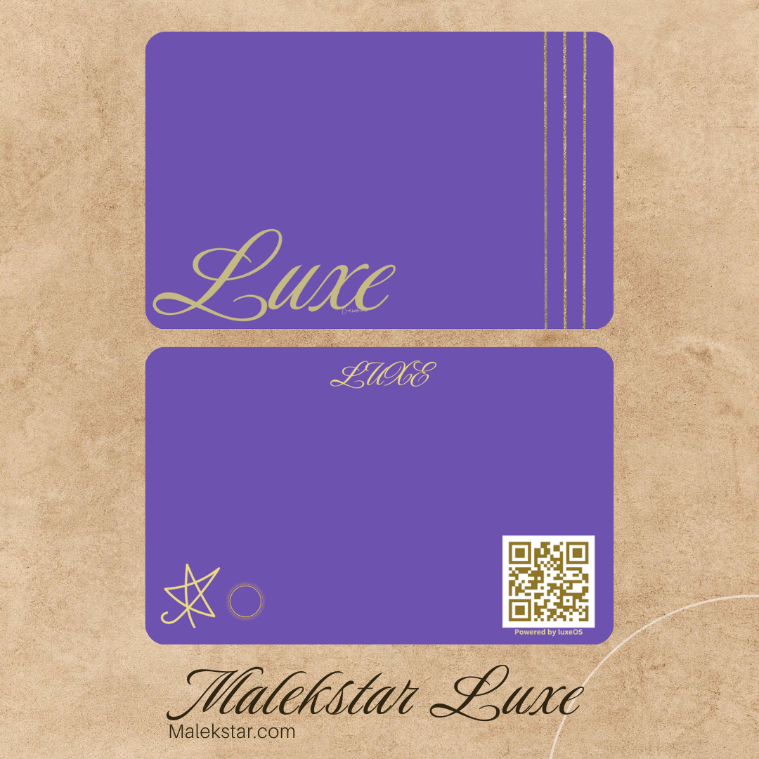  Malekstar Luxe™ – Premium Smart NFC Card