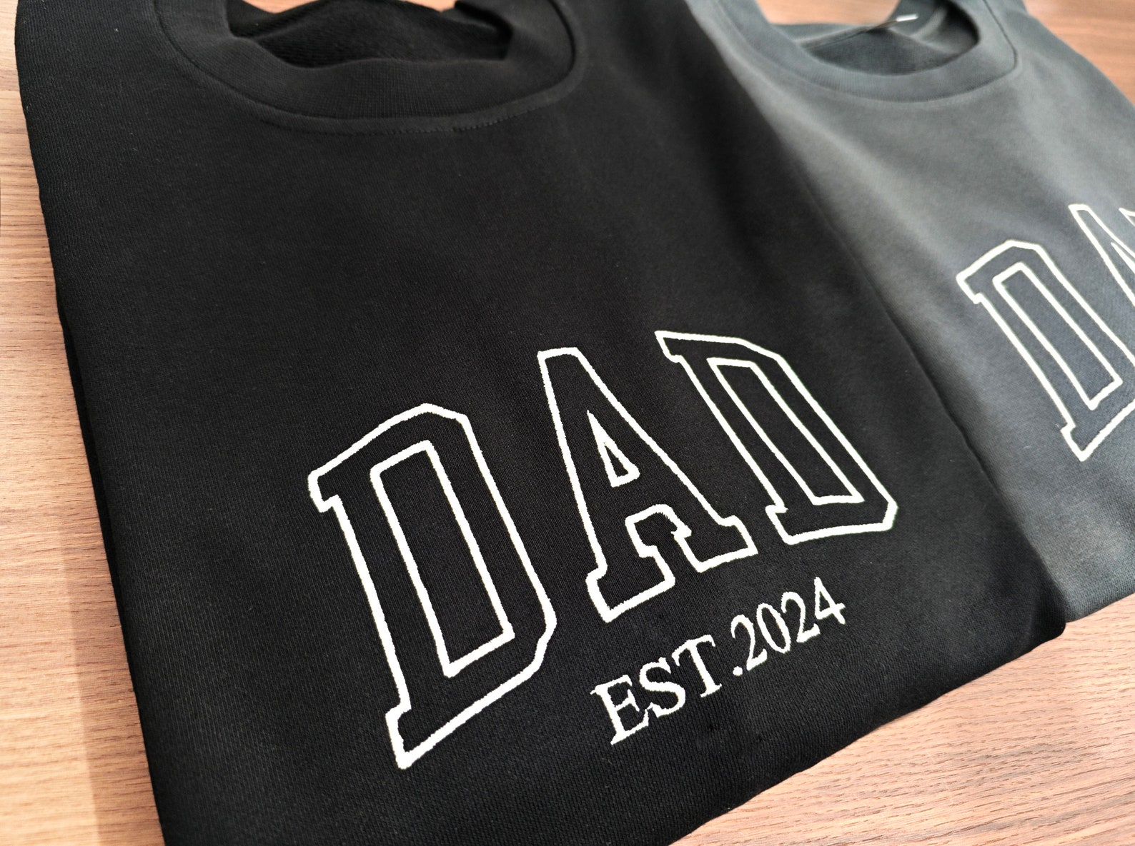 Mom/Dad Embroidered Crewneck Sweatshirt,Mama Sweatshirt,Pregnancy Announcement,Daddy Mommy to be,Mother's day,Father's Day