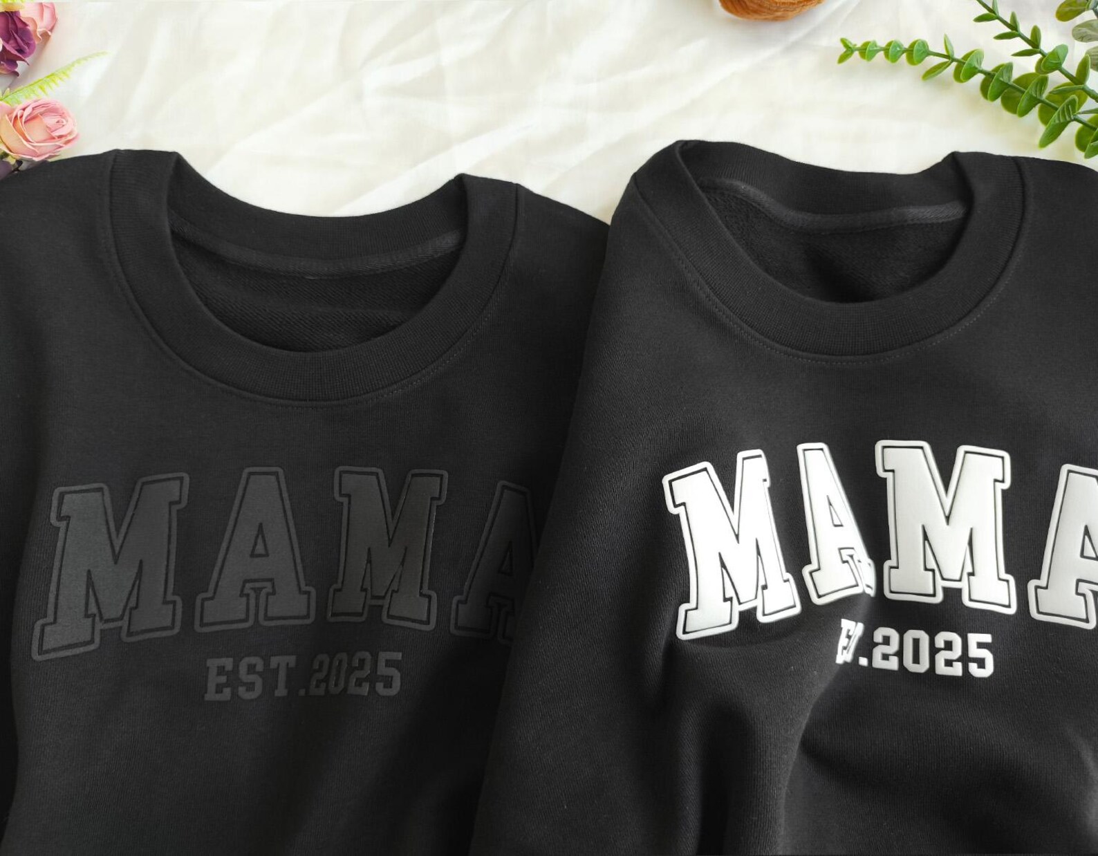 Custom Mama Sweatshirt with Kid Name on Sleeve, Personalized Mom Sweatshirt, Mothers Day Gift for Mom, Gift for Mom