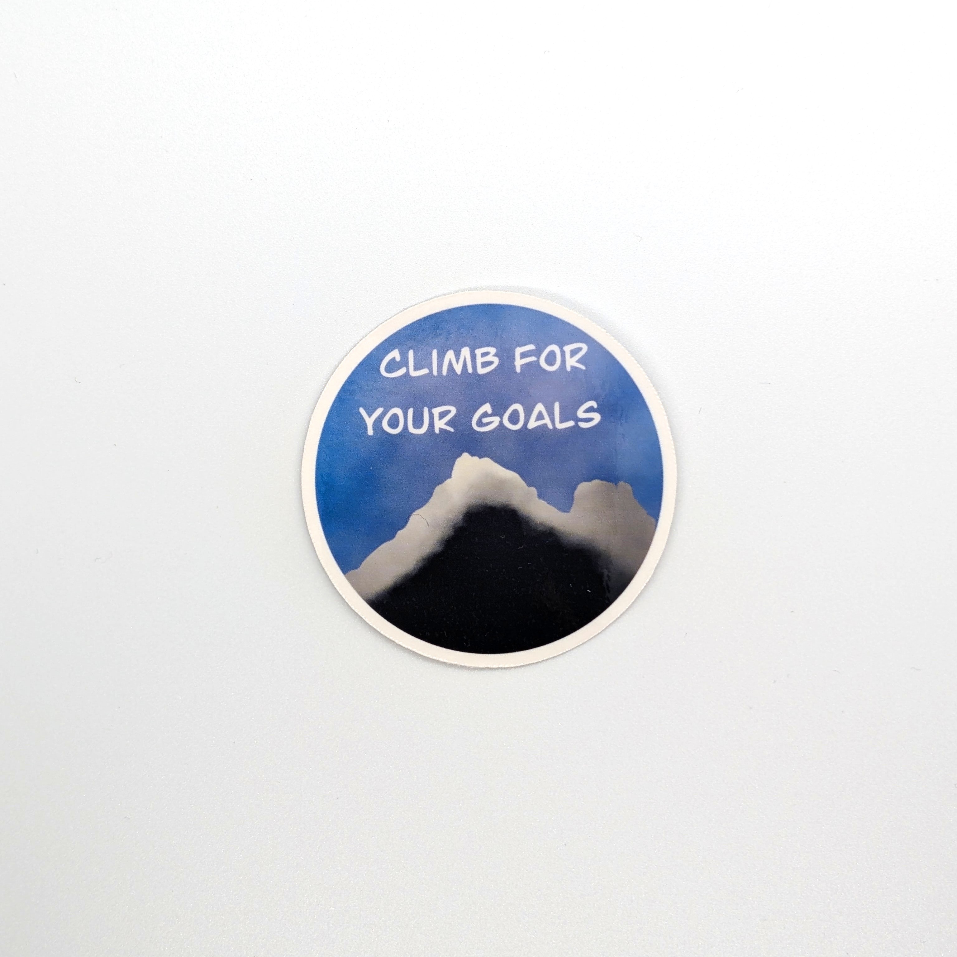 " Climb For Your Goals " Sticker