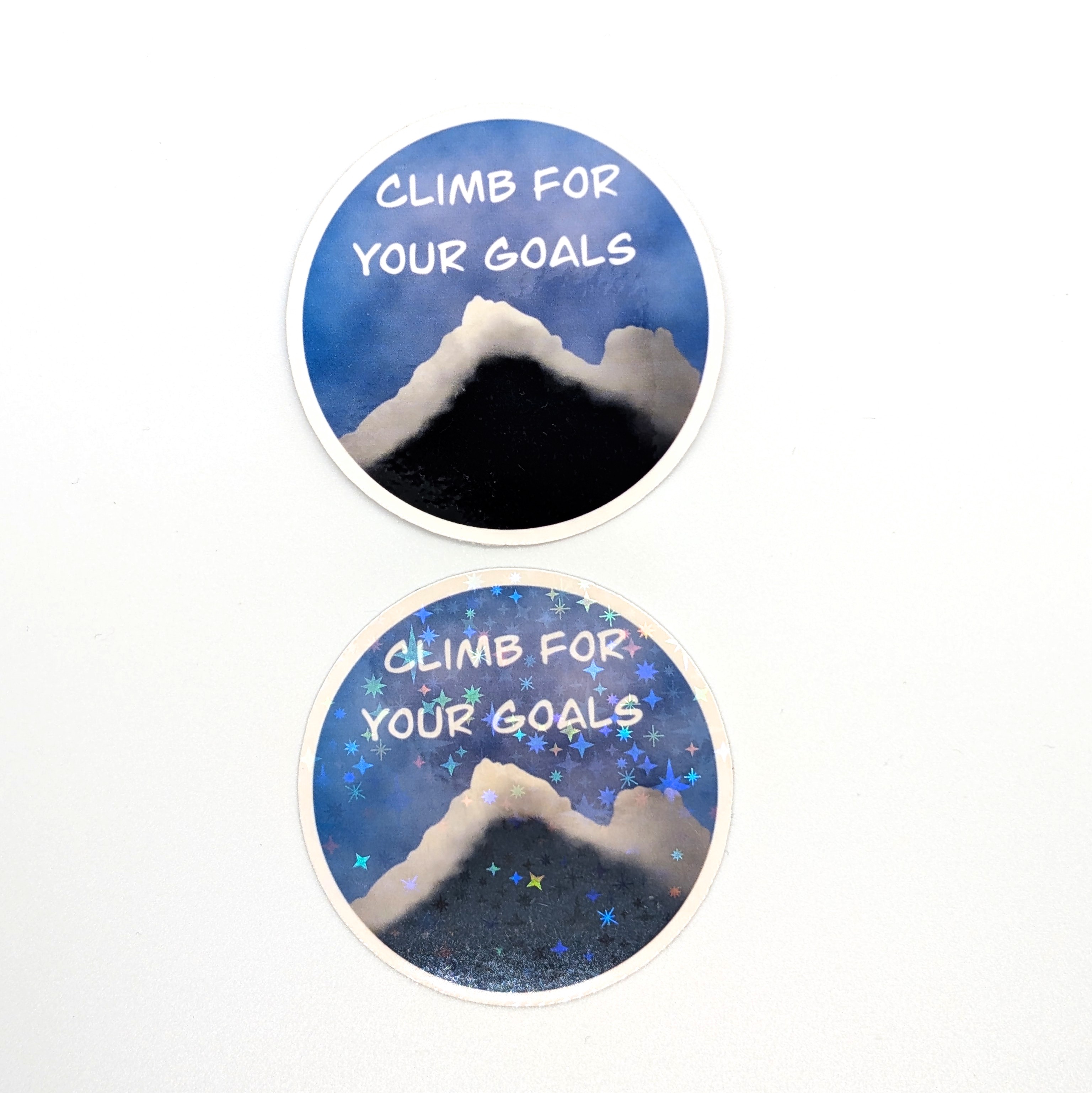 " Climb For Your Goals " Sticker