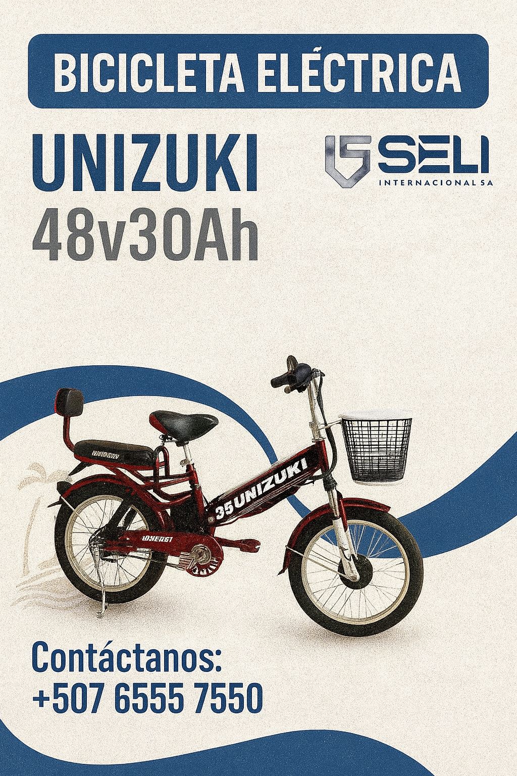 Bicicleta Electrica de 48 V 30 amp