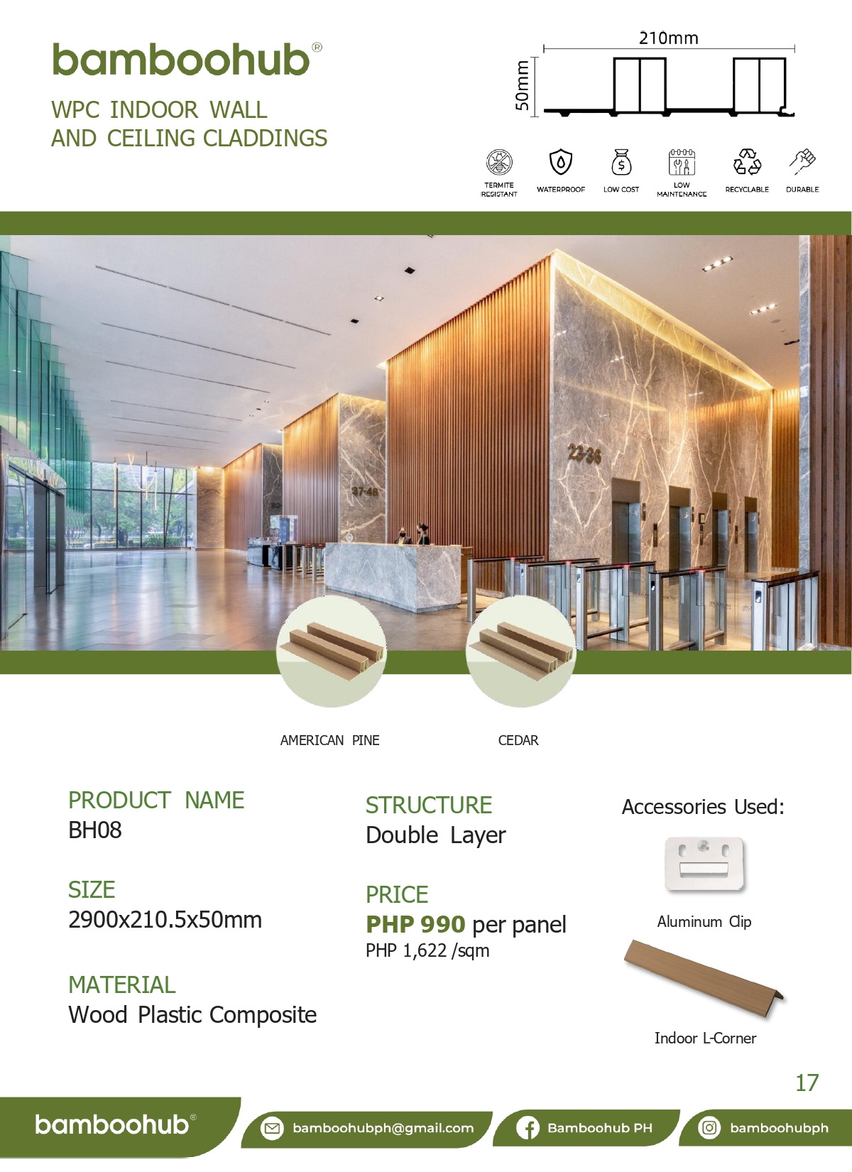 WPC Indoor Wall and Ceiling Claddings