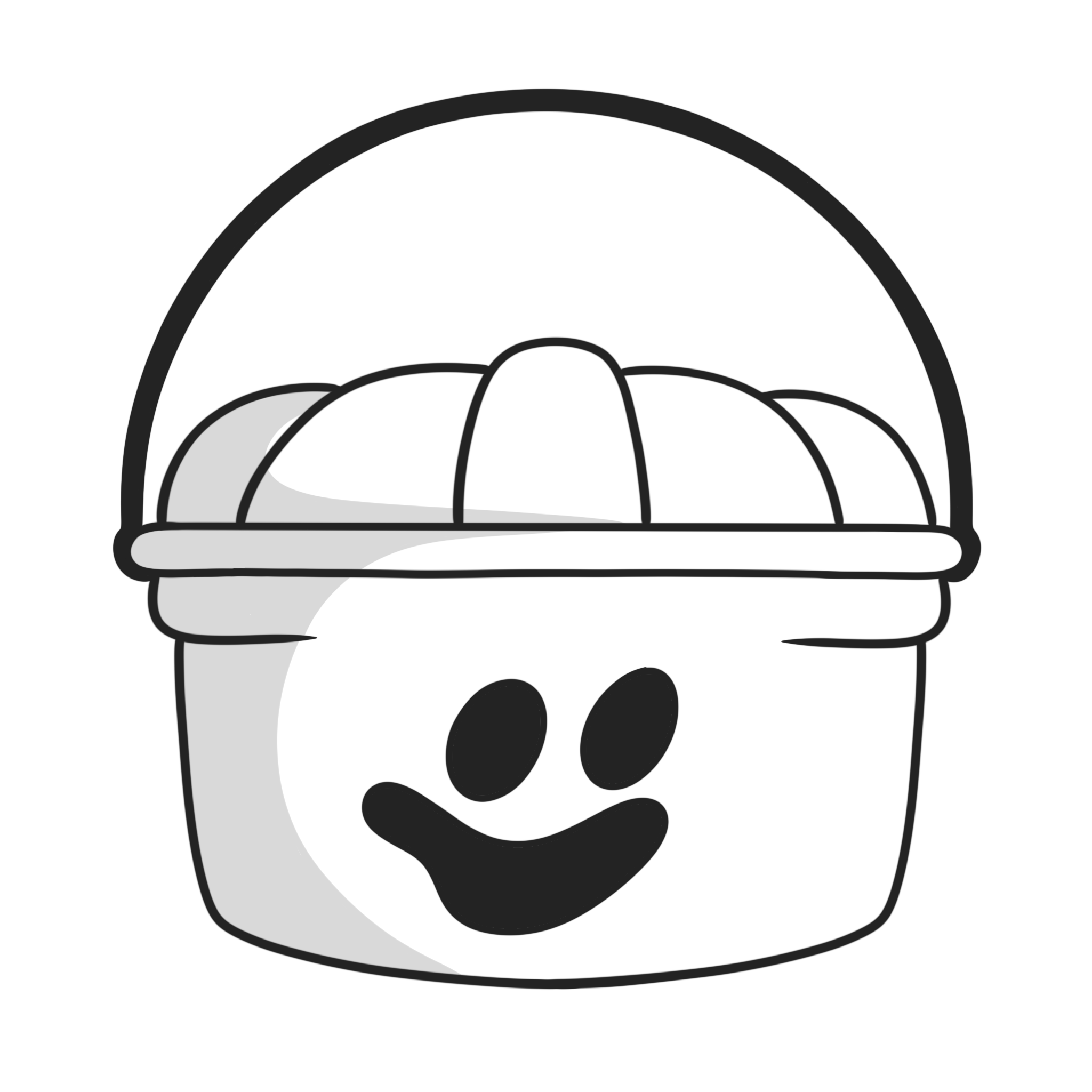 Ghost Halloween Bucket - Glow