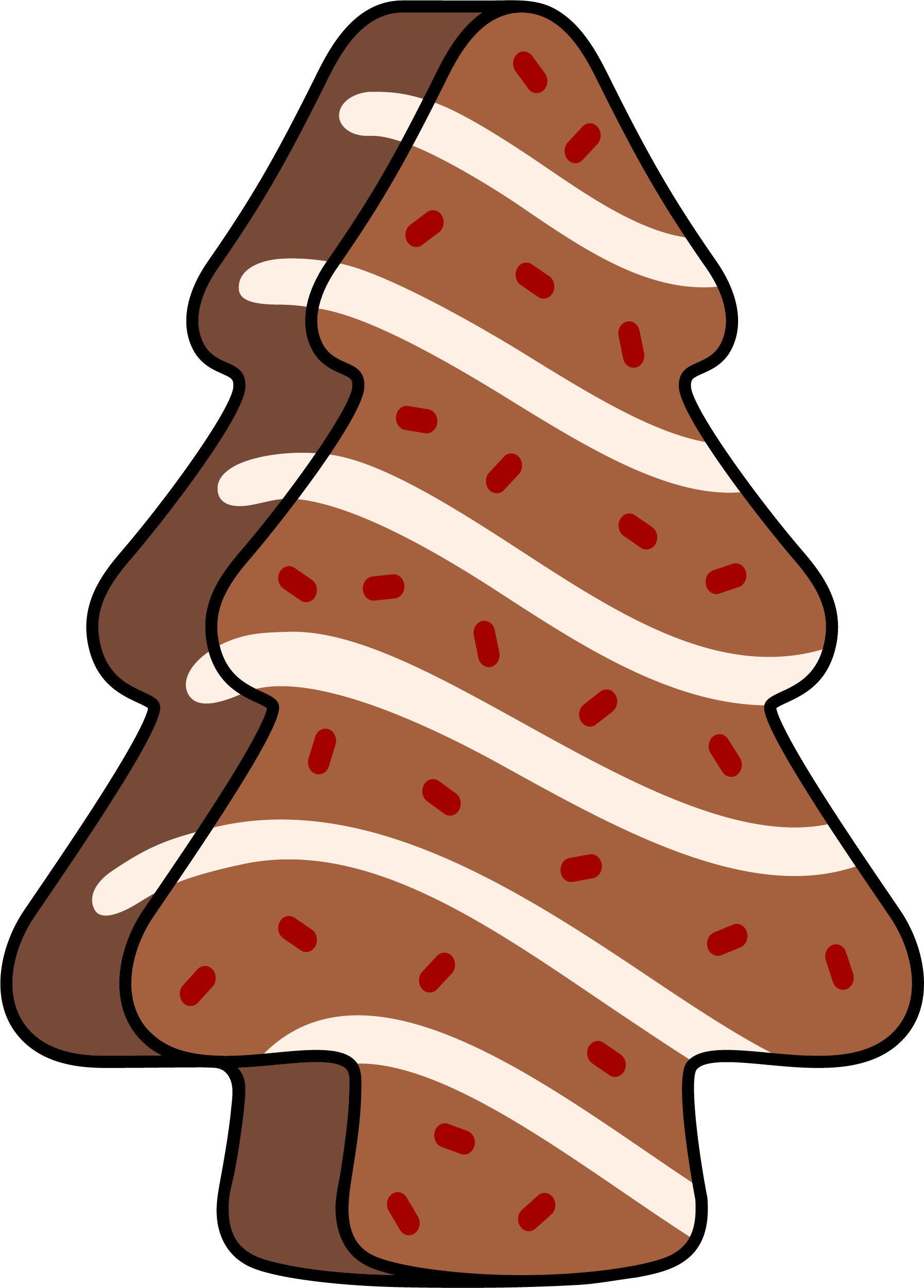 Choco Christmas Tree Snack Cake