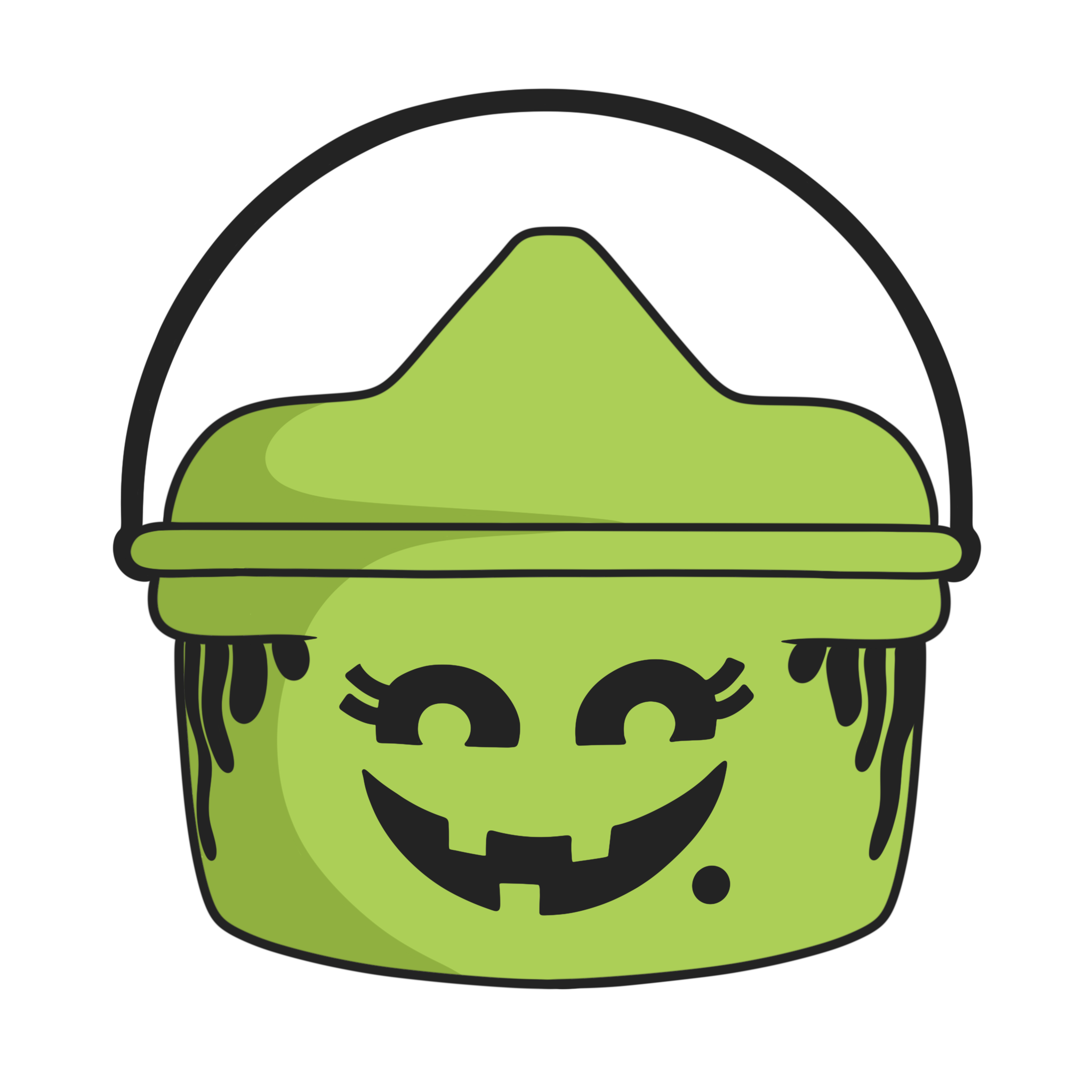 Halloween Bucket - Green Witch