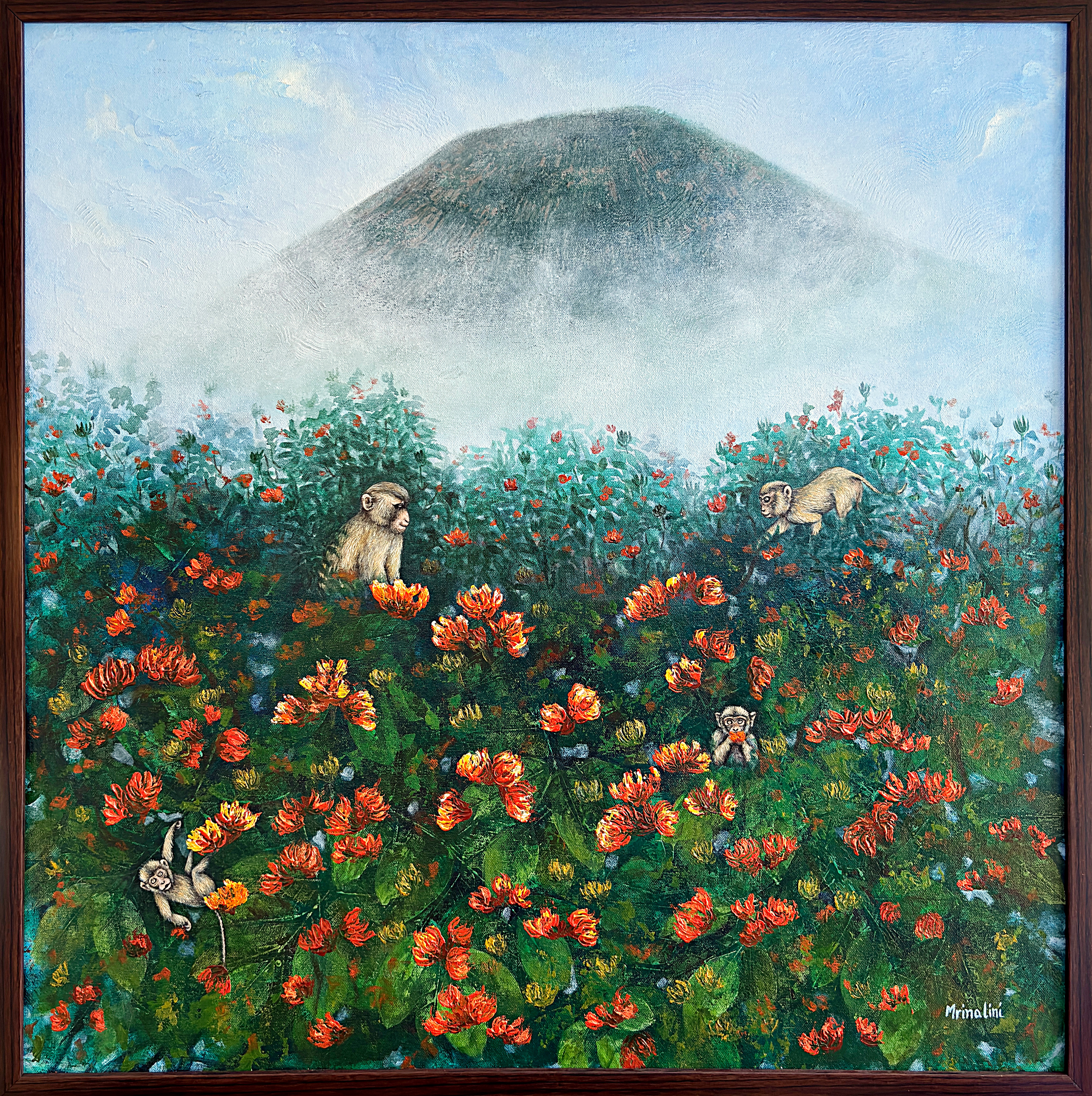 Nandi Betta (Nandi Hills) - Bengaluru contemporary landscape painting- SOLD