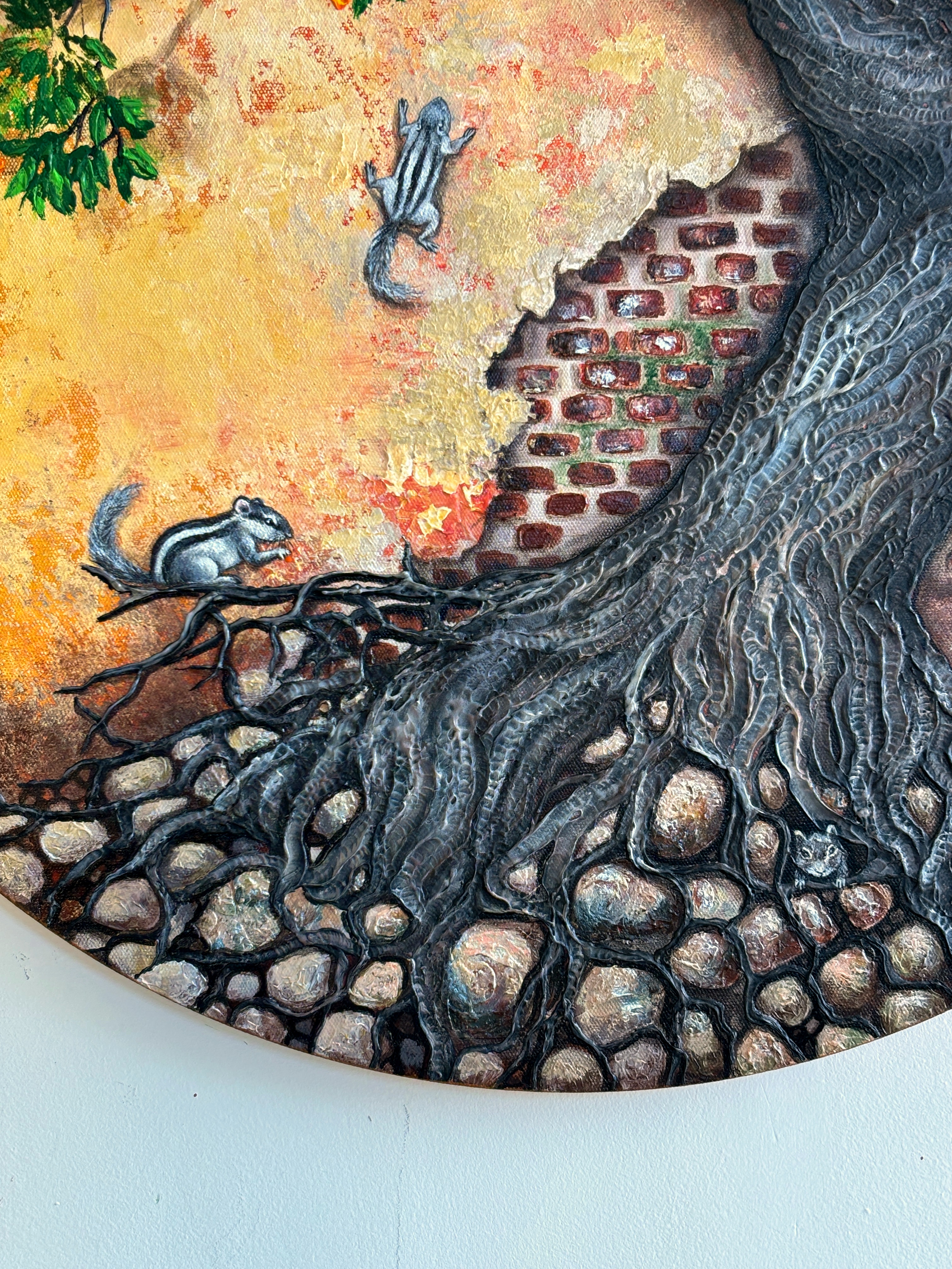 Life's longing for itself- Tree of Life, Original contemporary Indian art