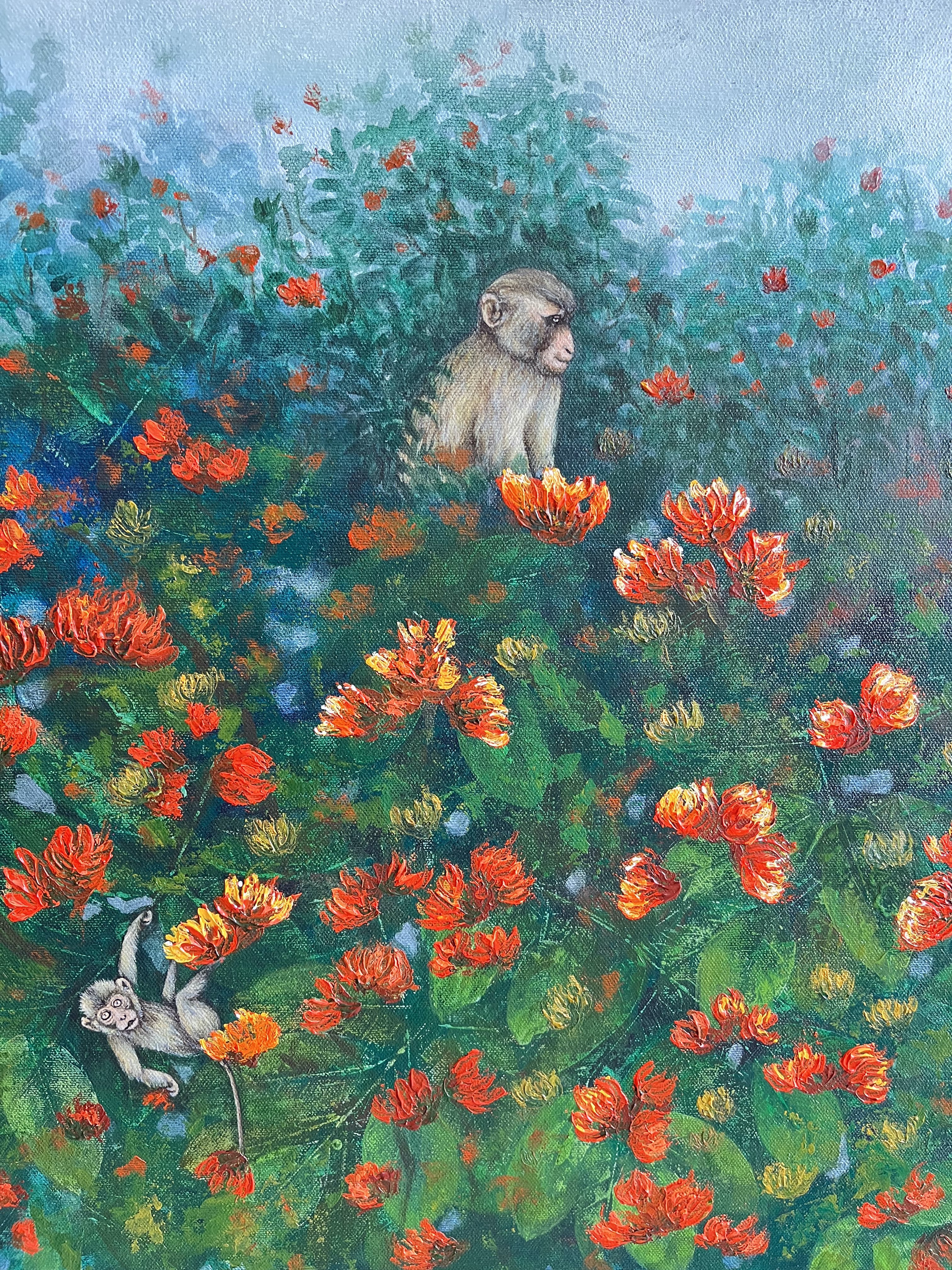 Nandi Betta (Nandi Hills) - Bengaluru contemporary landscape painting- SOLD