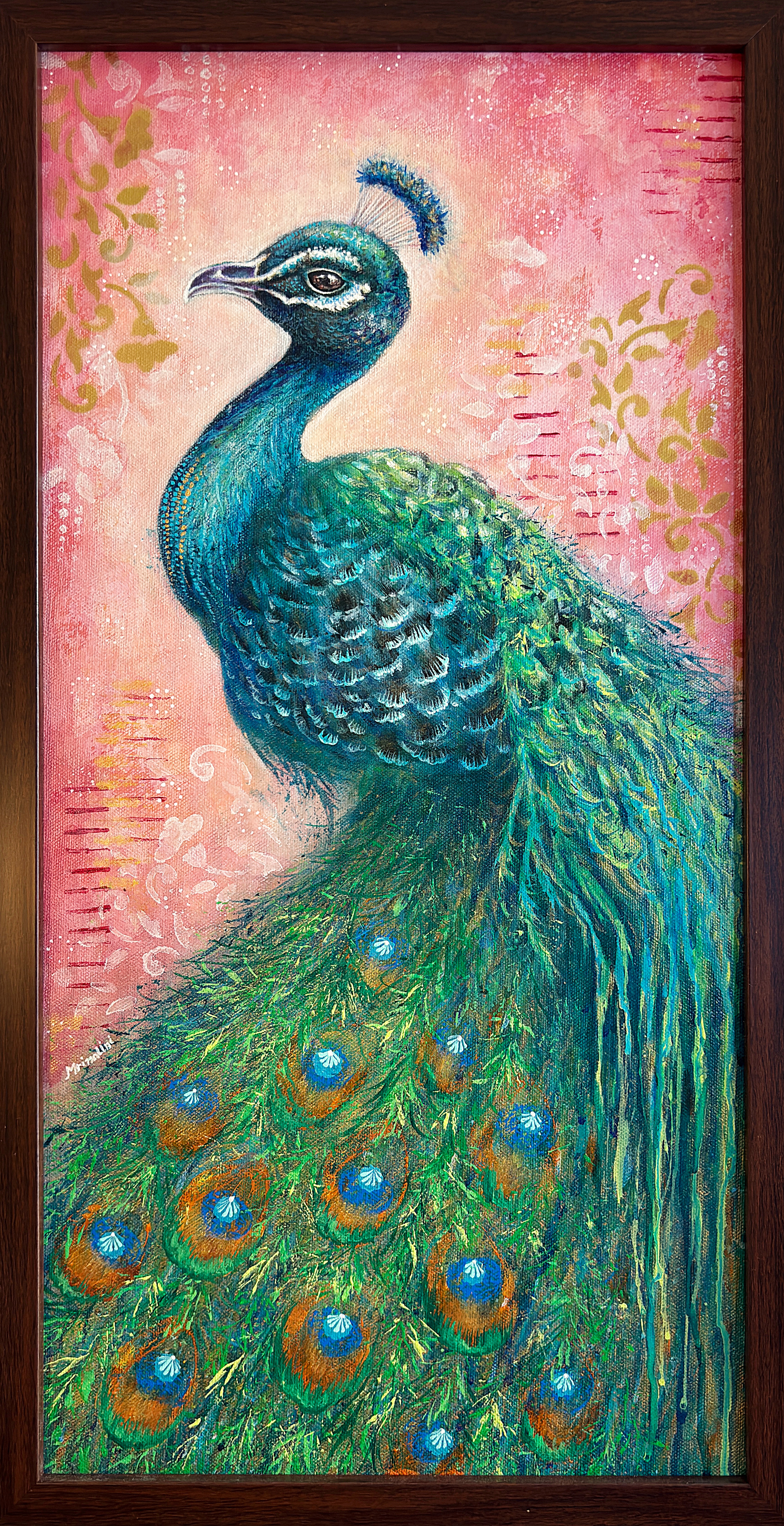 Peacock Wall Painting