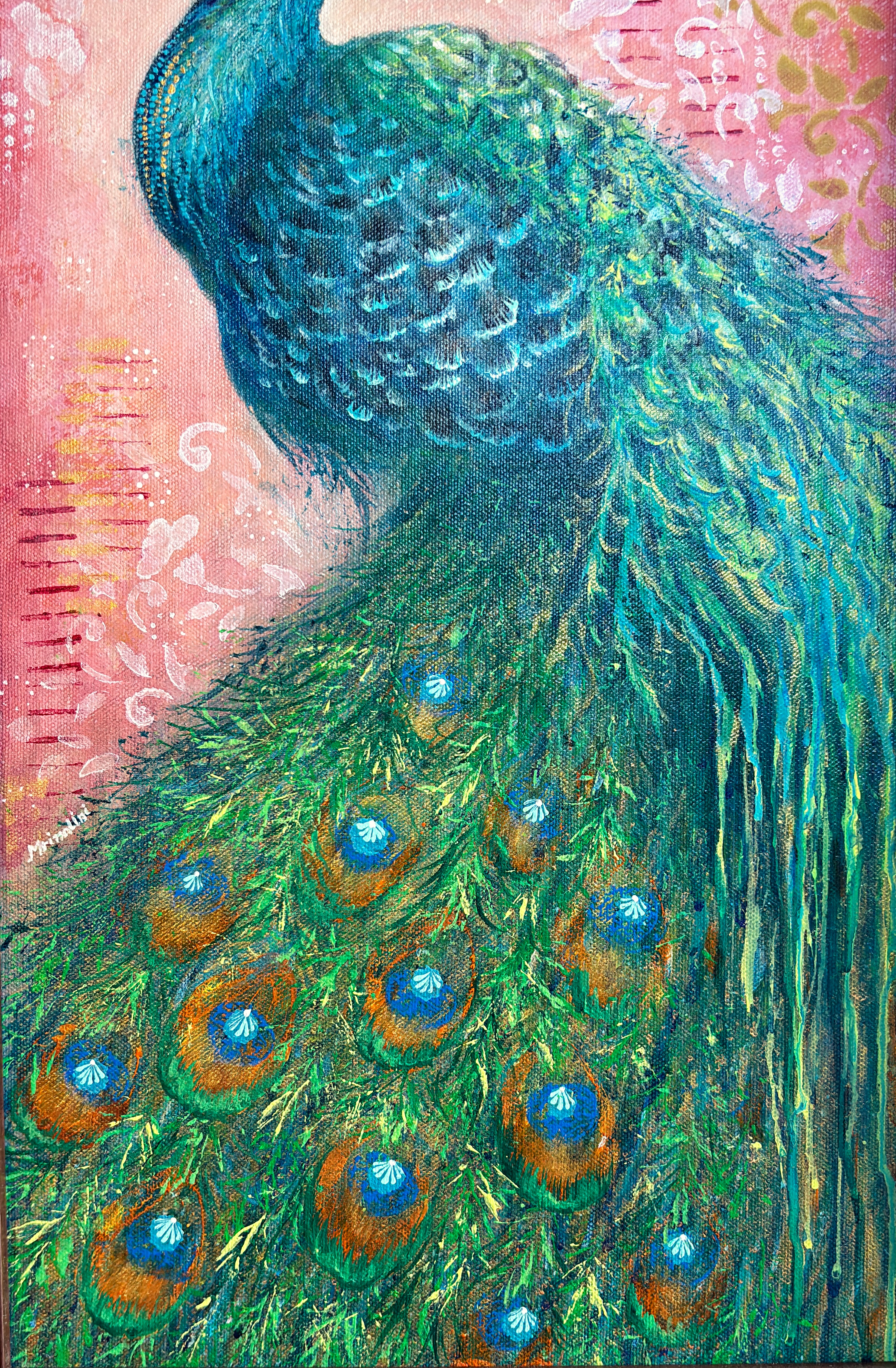 Peacock Wall Painting
