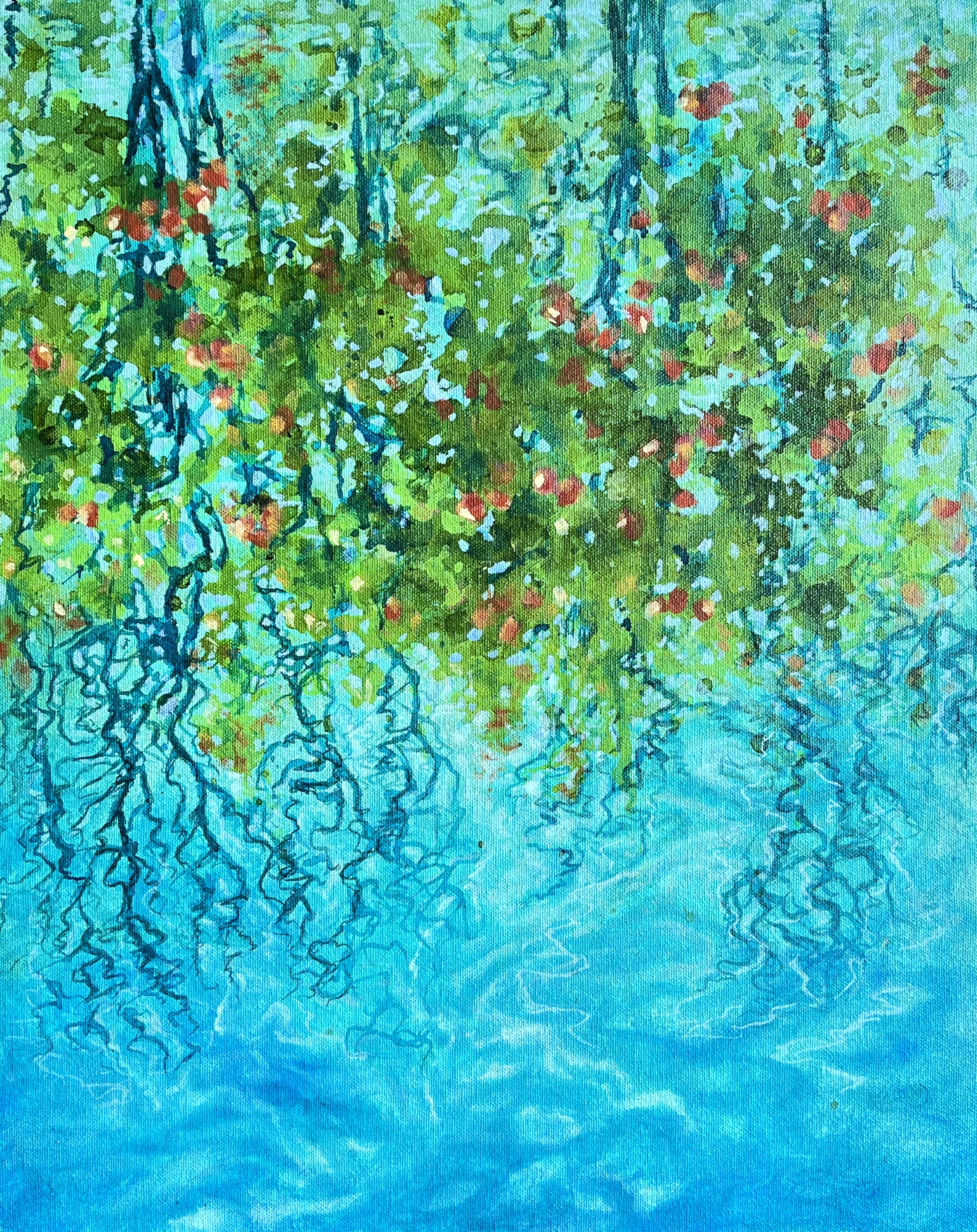 Abstract Landscape Diptych Painting- wall art for modern homes