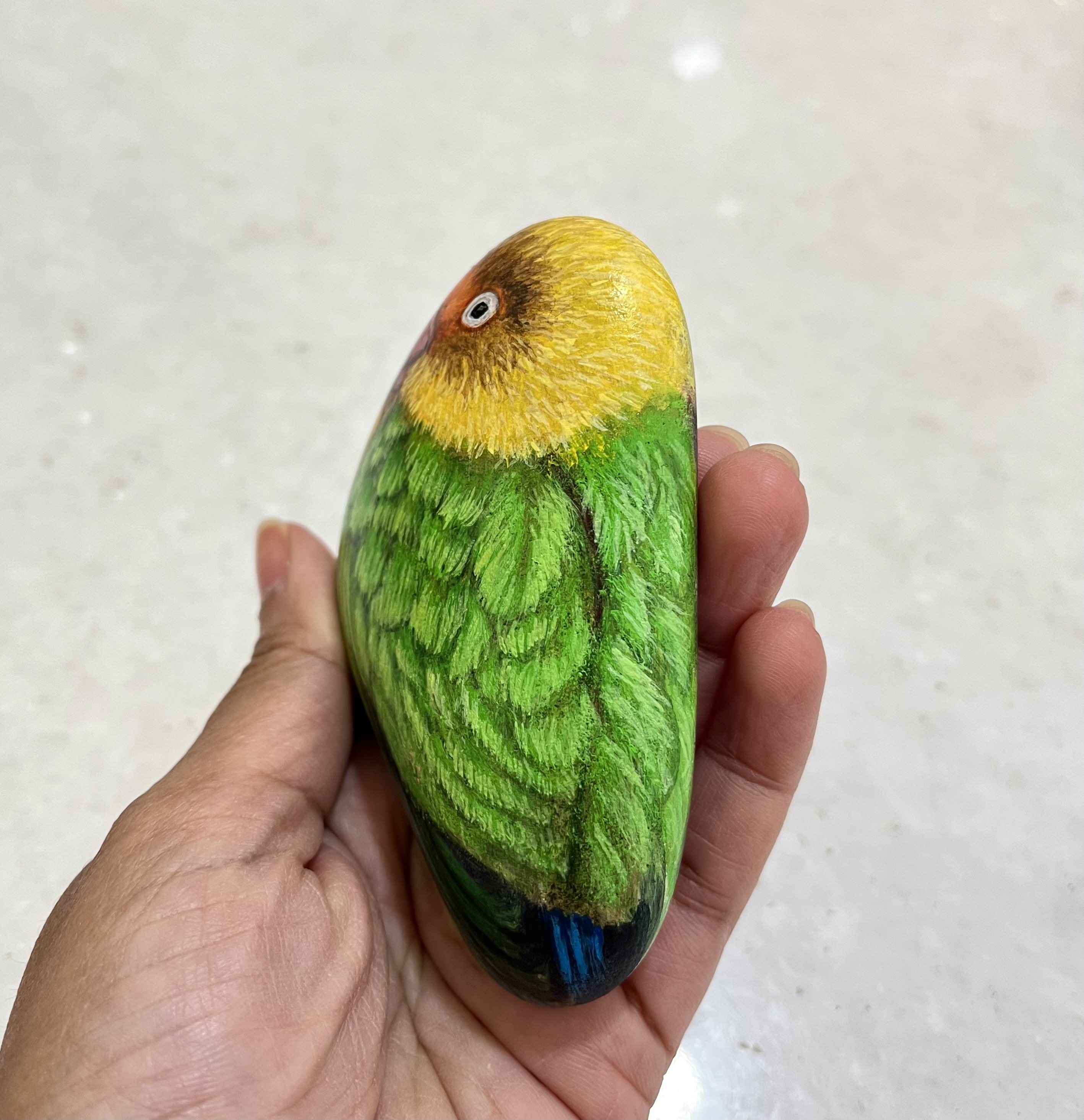 Hand-painted Love Bird Rock