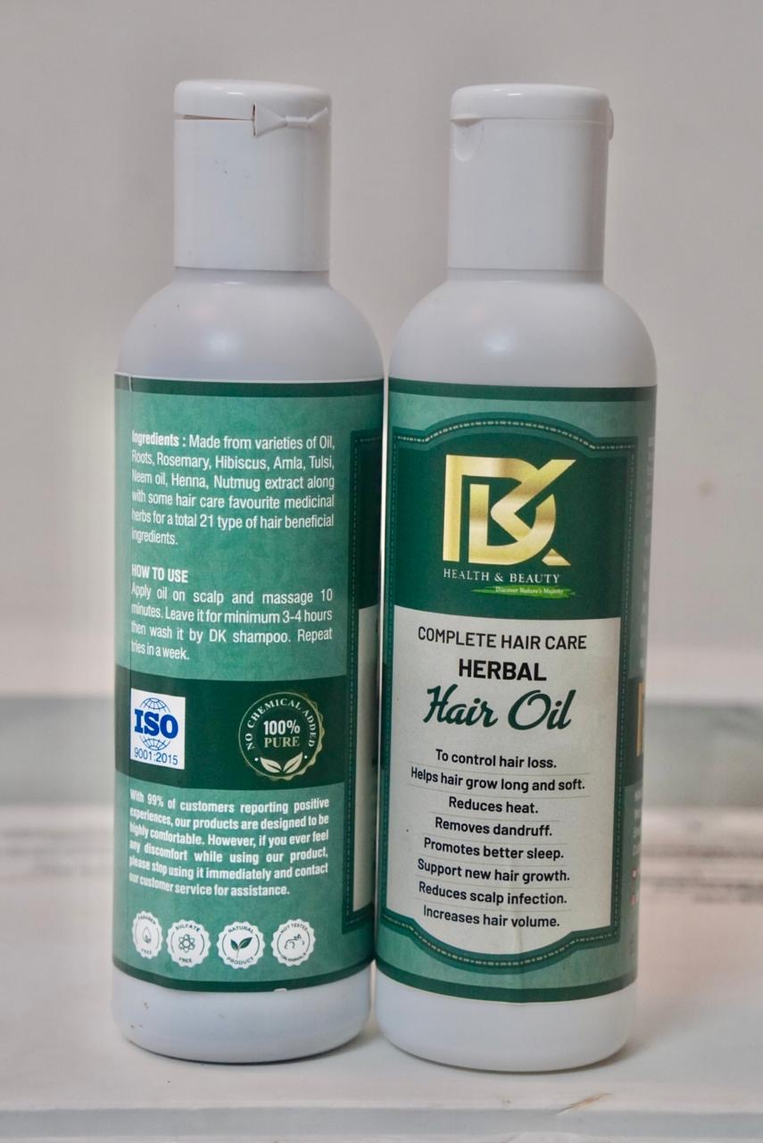DK Herbal Hair Oil – Ayurvedic Hair Oil (200ml)