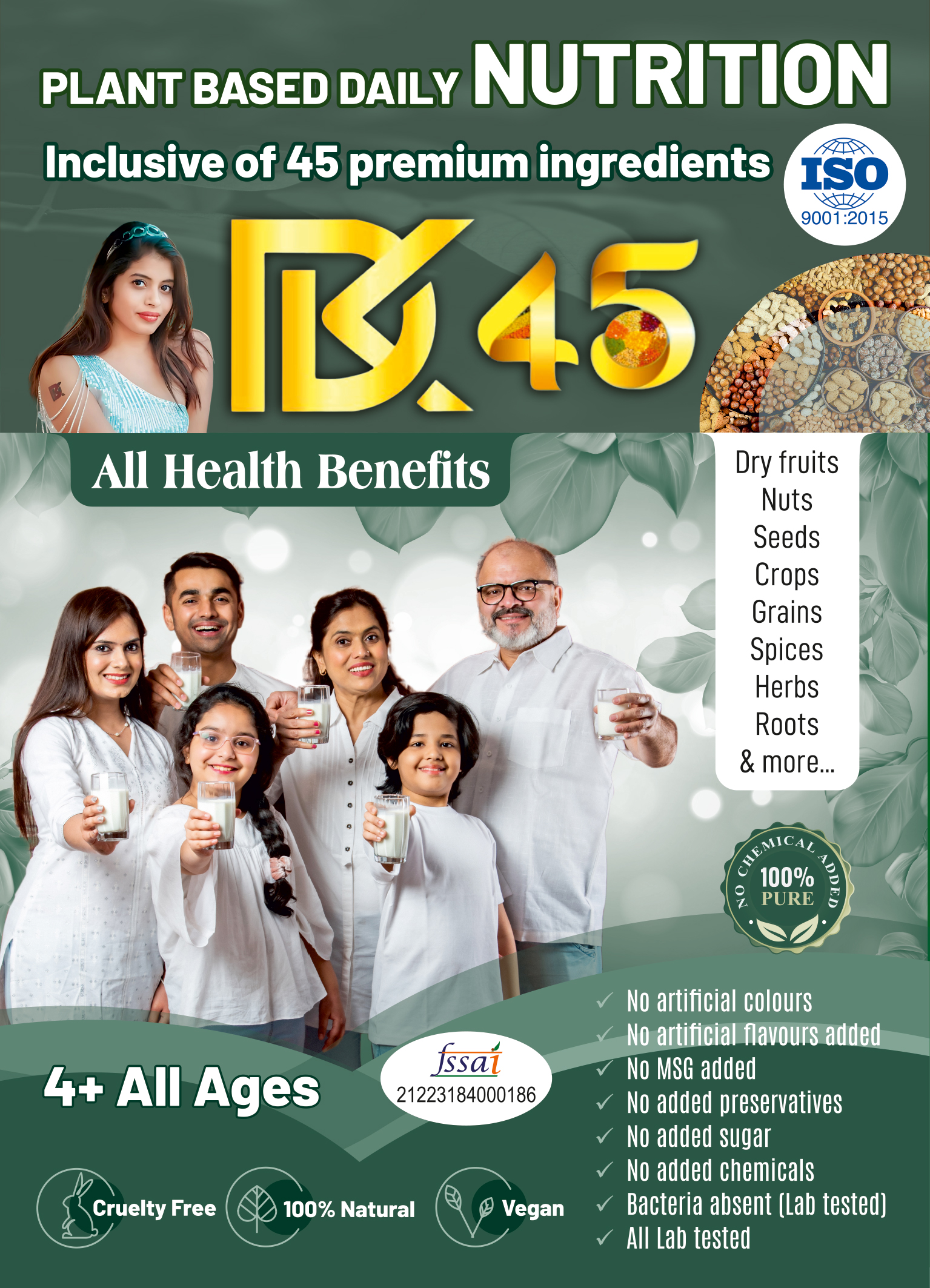 DK 45 – YOUR DAILY PLANT BASED NATURAL NUTRITION 