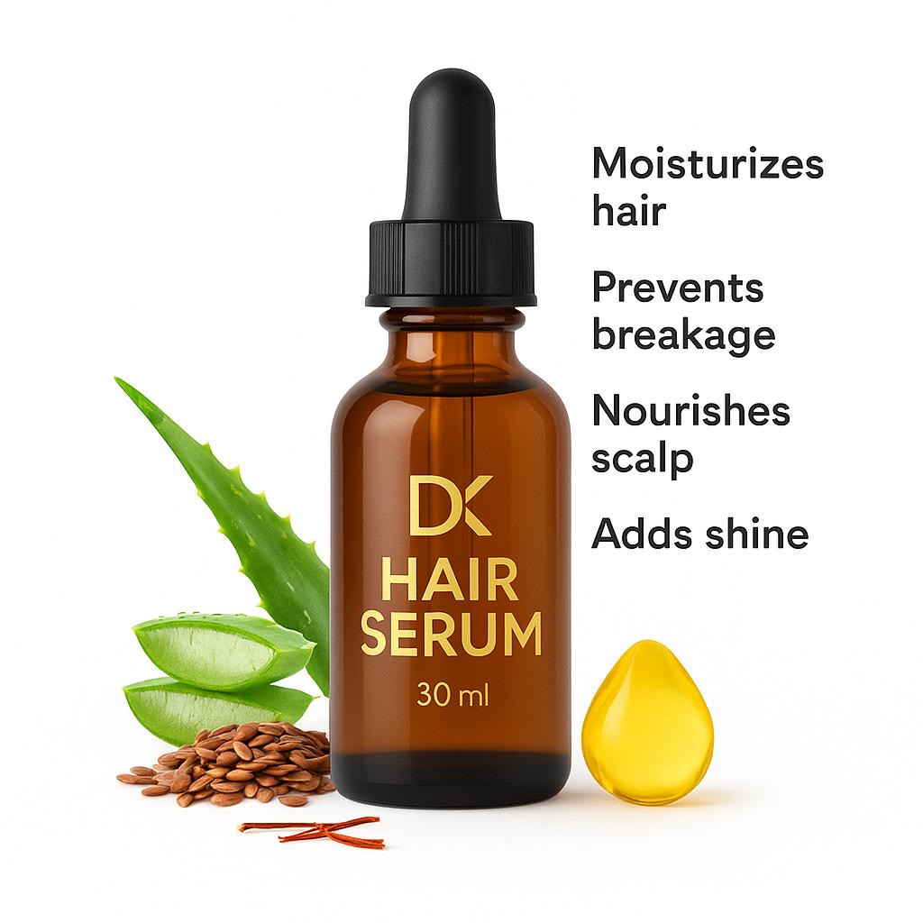 DK Herbal Hair Serum – 100% Pure for Strong, Shiny & Healthy Hair (30ml)