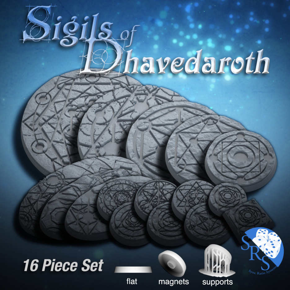 Alchemy Scenic Bases – Resin 3D Printed Bases for Tabletop Miniatures | 25mm to 120mm Sizes Available