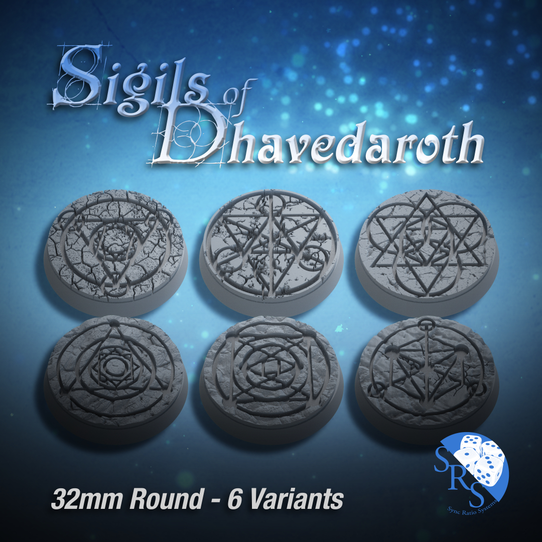 Alchemy Scenic Bases – Resin 3D Printed Bases for Tabletop Miniatures | 25mm to 120mm Sizes Available